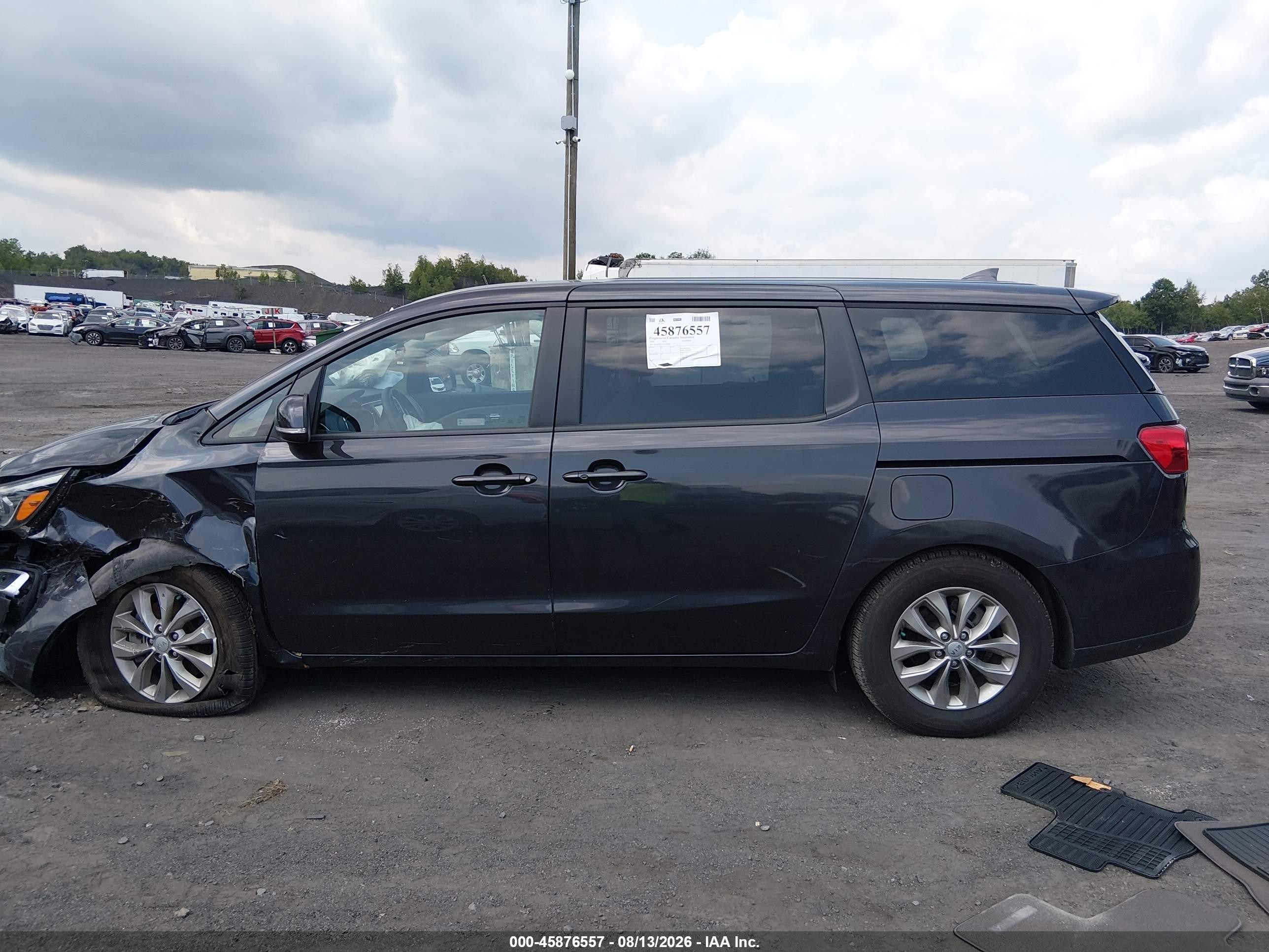 2019 Kia Sedona Lx Gray vin: KNDMB5C11K6525484