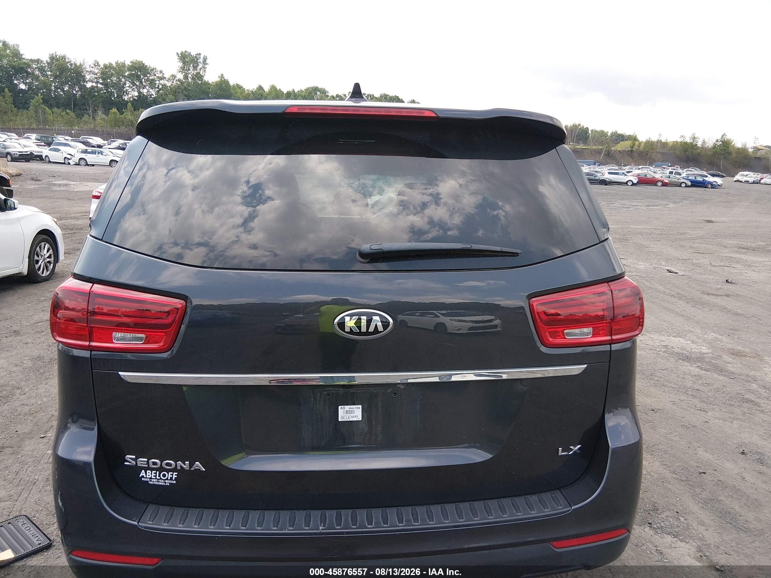 2019 Kia Sedona Lx Gray vin: KNDMB5C11K6525484