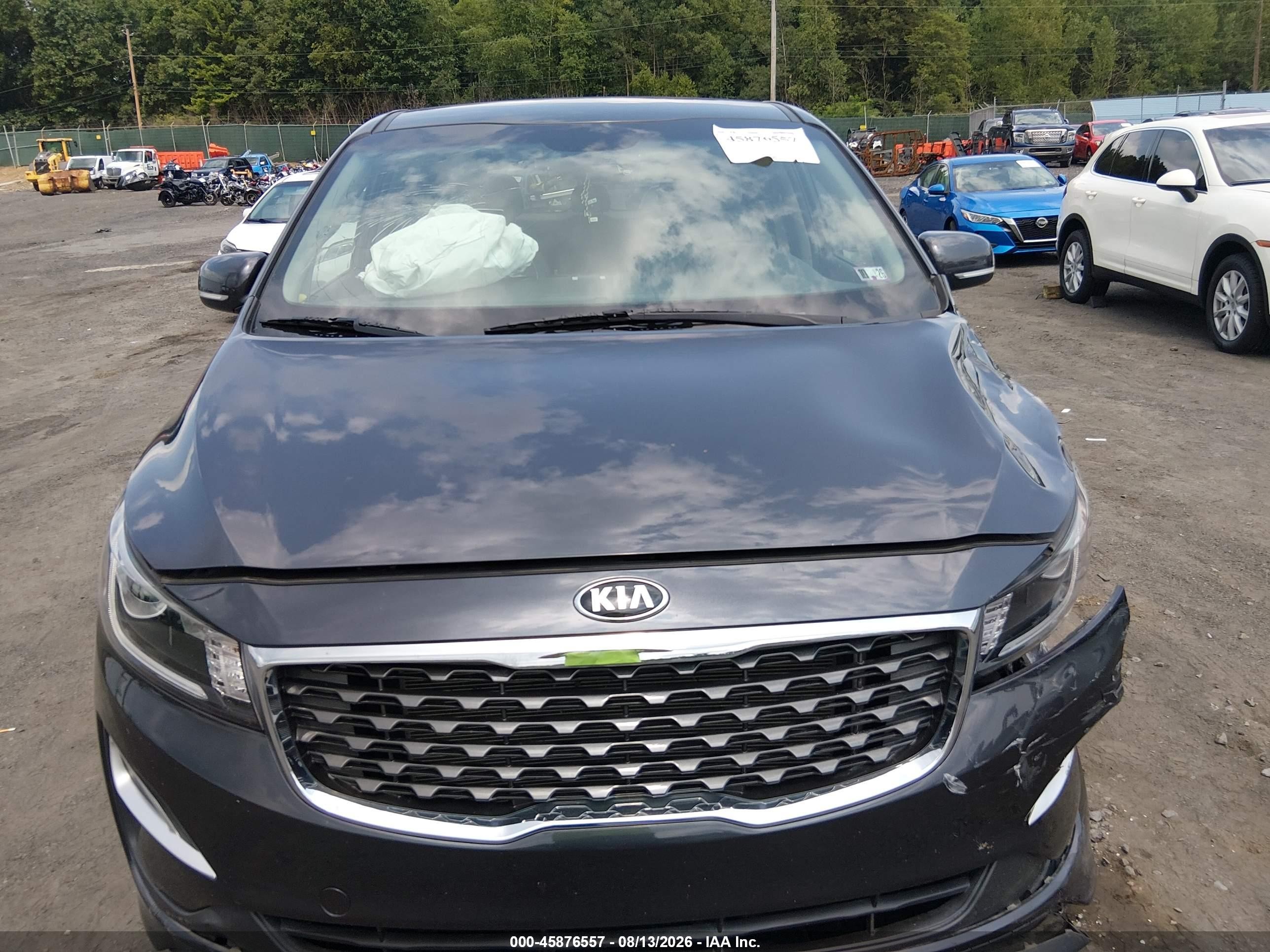 2019 Kia Sedona Lx Gray vin: KNDMB5C11K6525484
