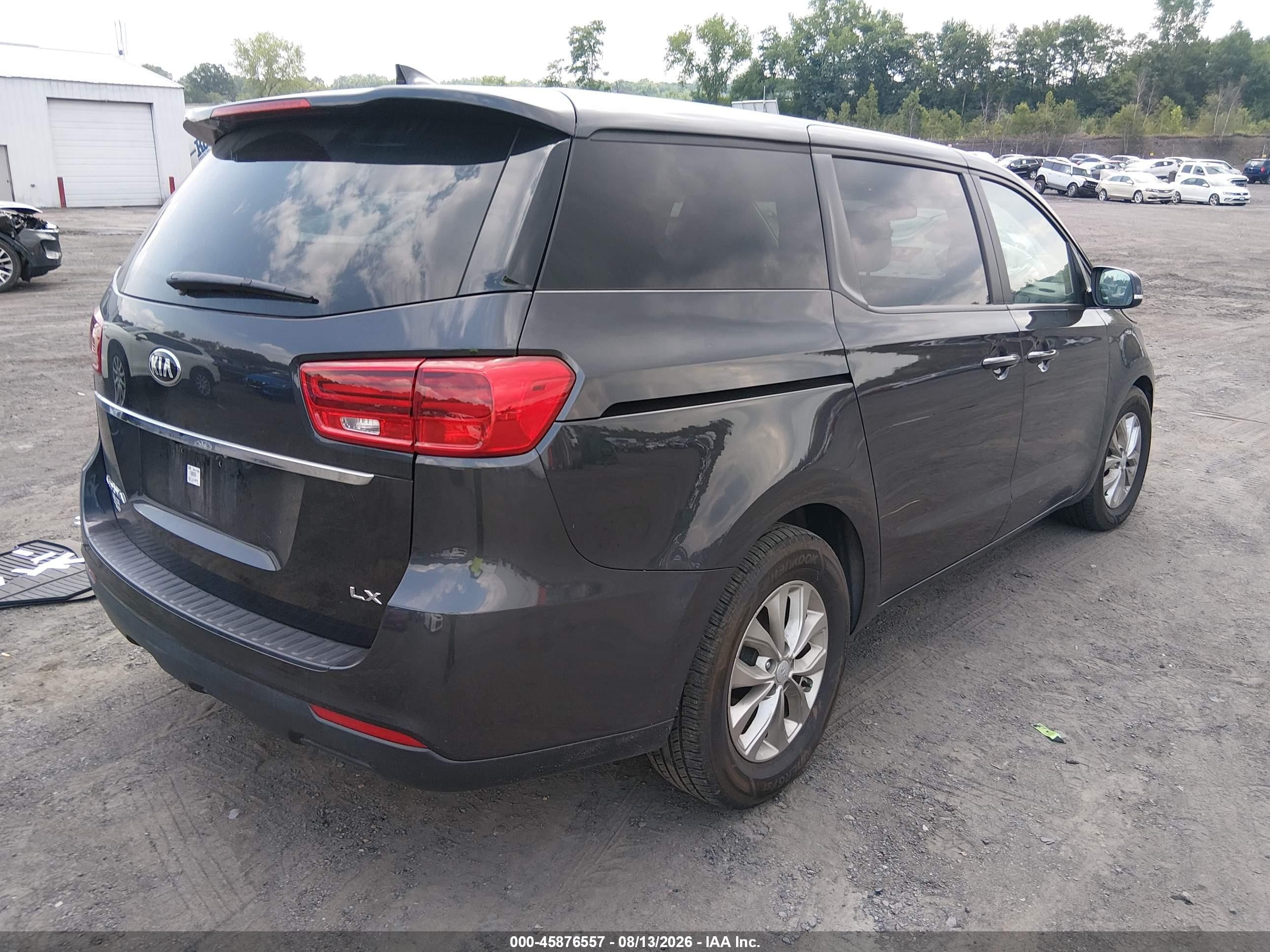 2019 Kia Sedona Lx Gray vin: KNDMB5C11K6525484