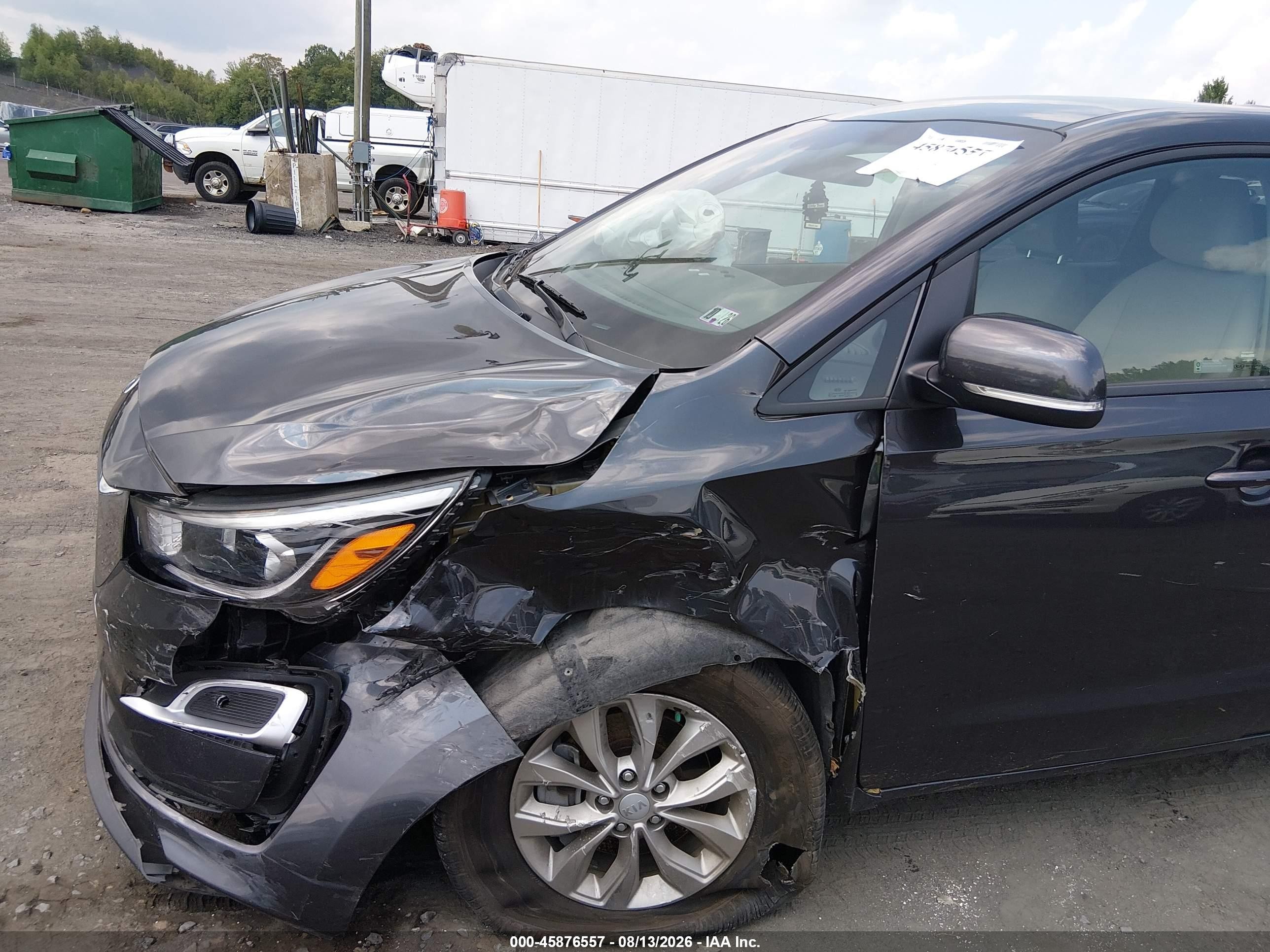 2019 Kia Sedona Lx Gray vin: KNDMB5C11K6525484
