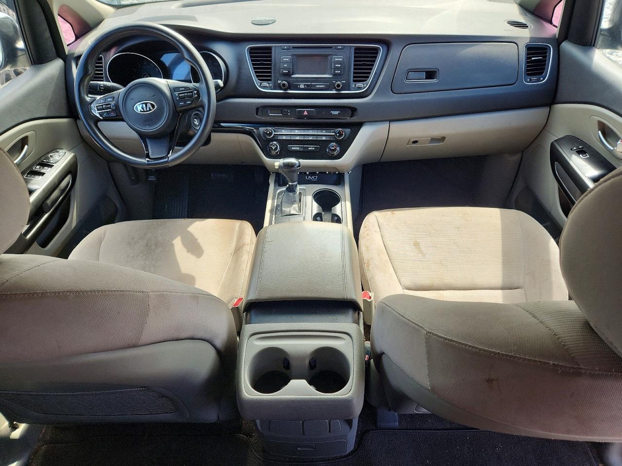 2015 Kia Sedona Lx Black vin: KNDMB5C12F6036680