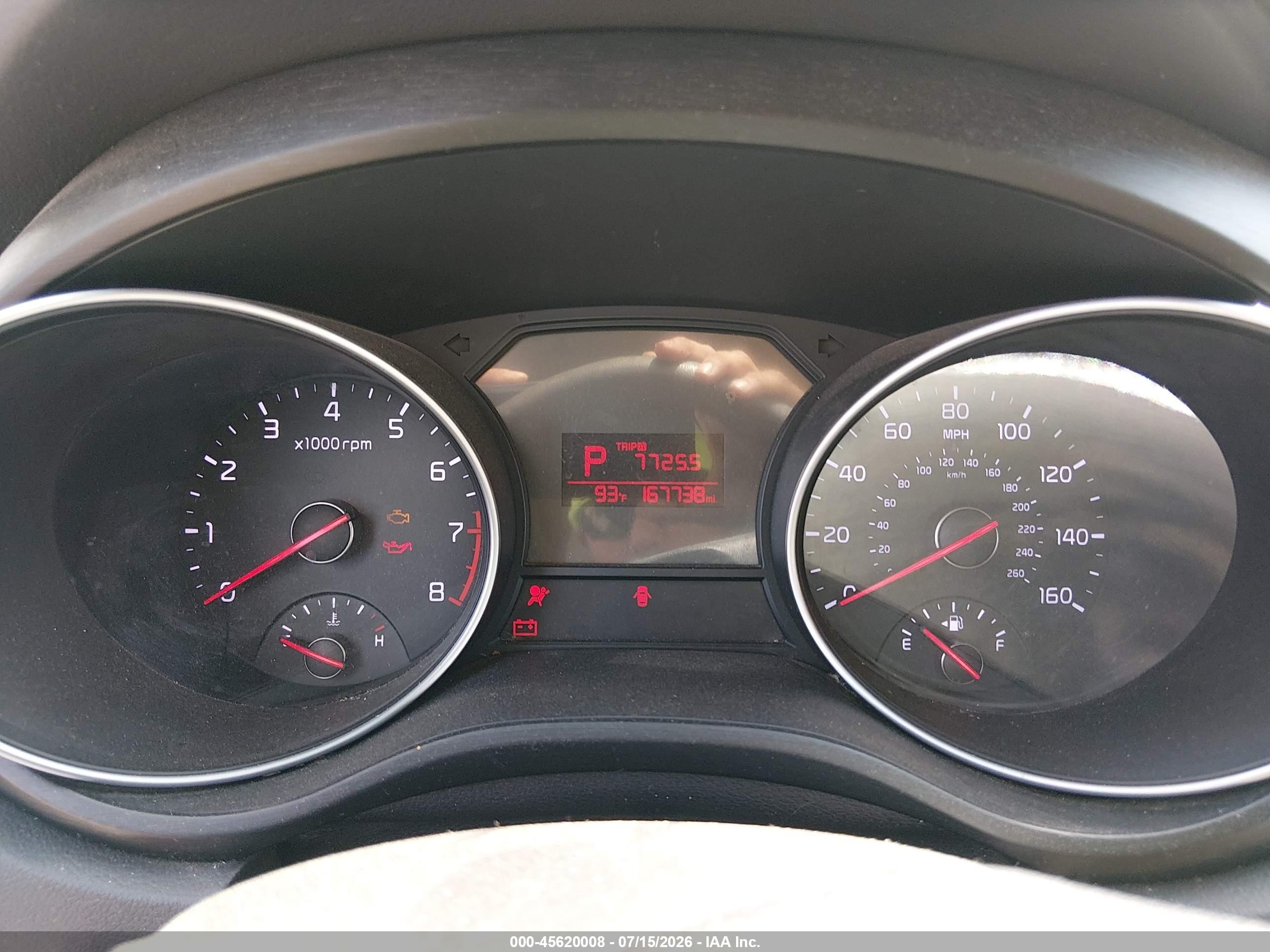 2015 Kia Sedona Lx Burgundy vin: KNDMB5C12F6050577