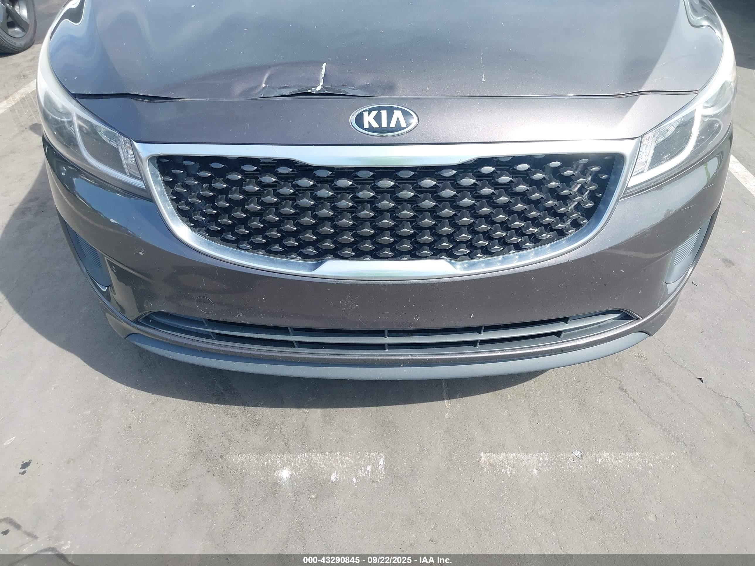 2015 Kia Sedona Lx Brown vin: KNDMB5C12F6066438