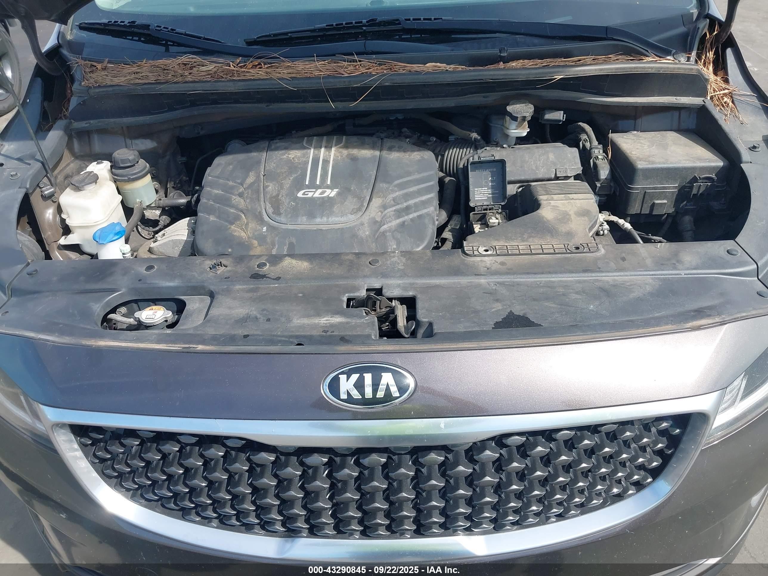 2015 Kia Sedona Lx Brown vin: KNDMB5C12F6066438
