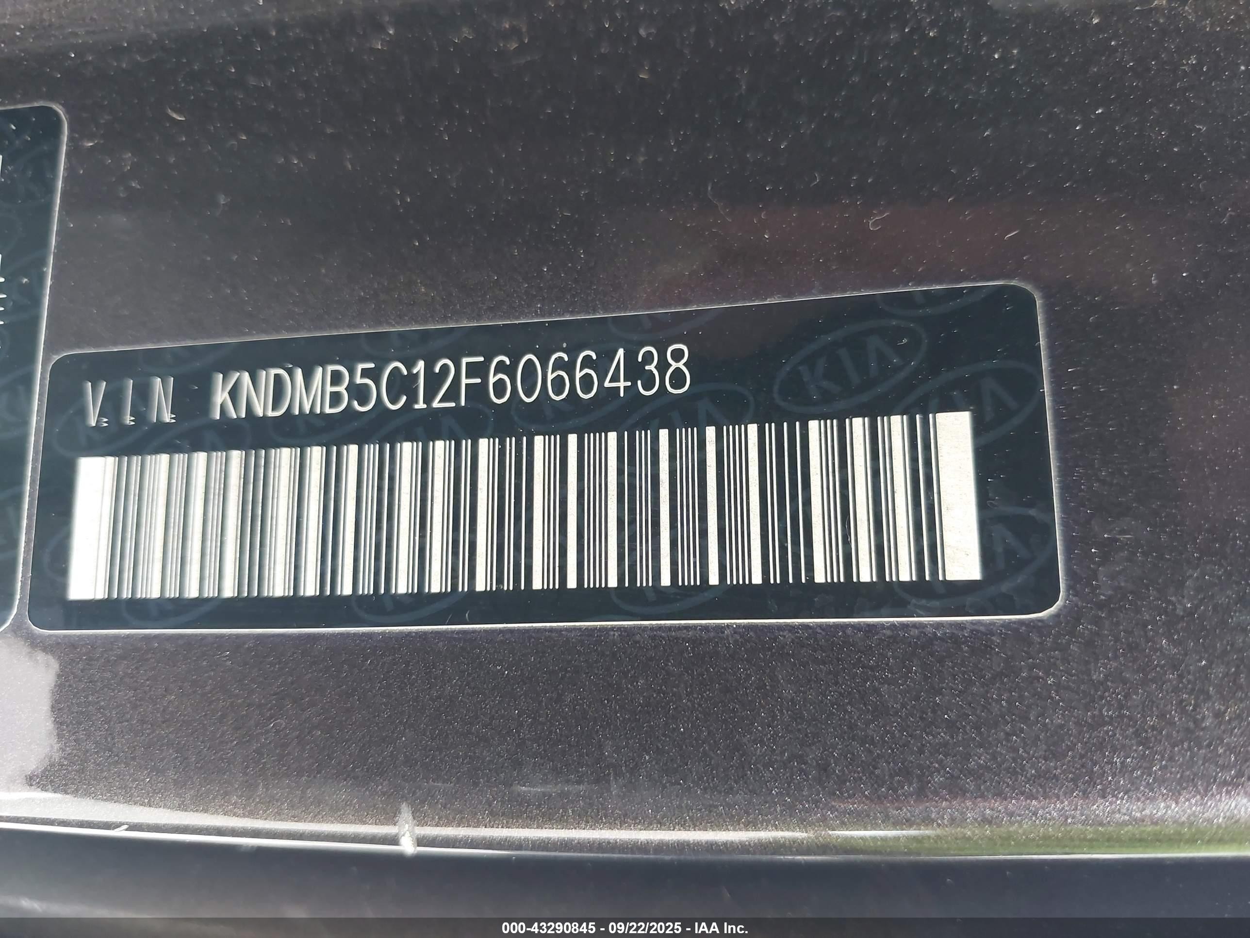 2015 Kia Sedona Lx Brown vin: KNDMB5C12F6066438