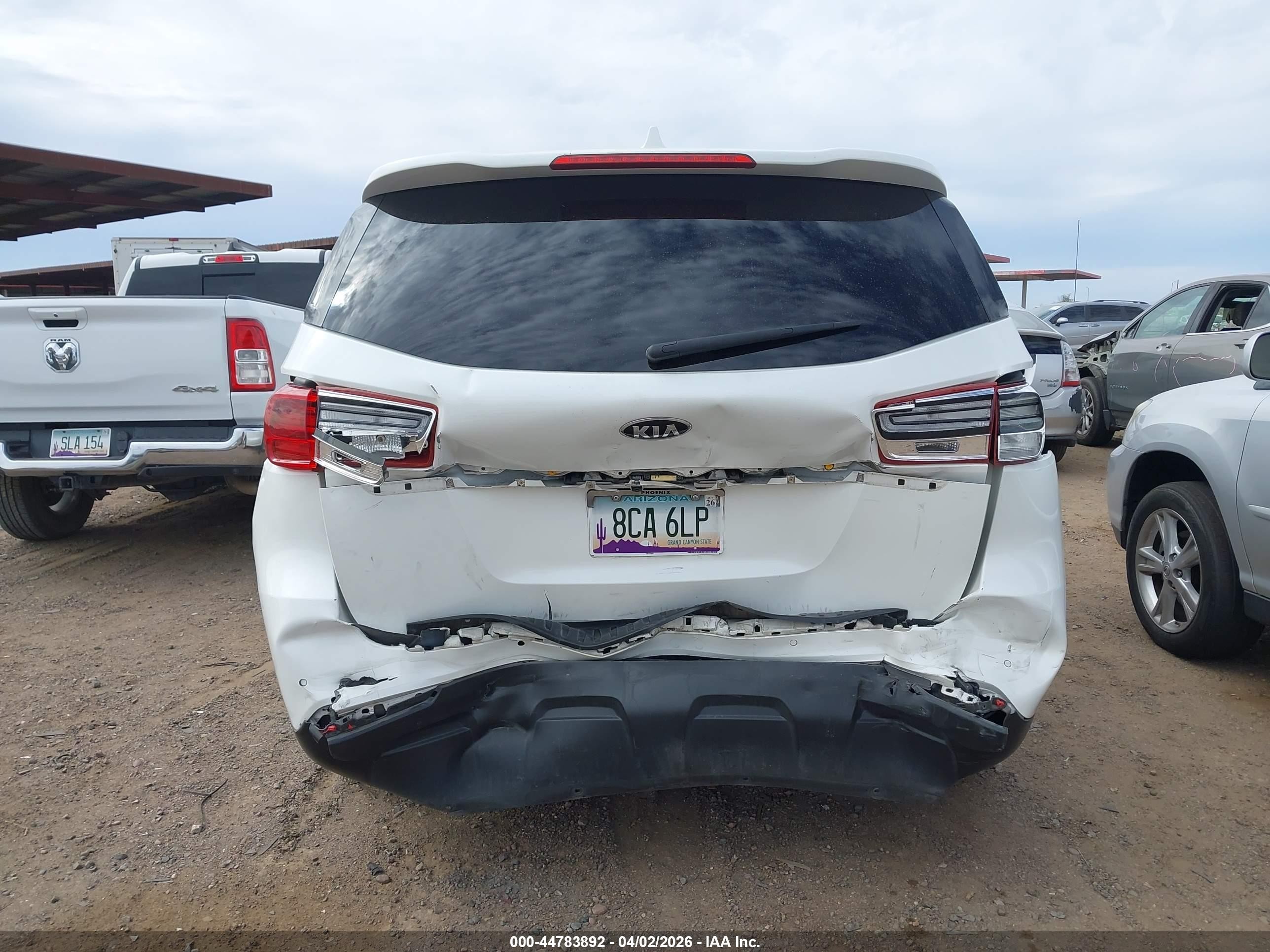 2021 Kia Sedona Ex White vin: KNDMB5C12M6675235