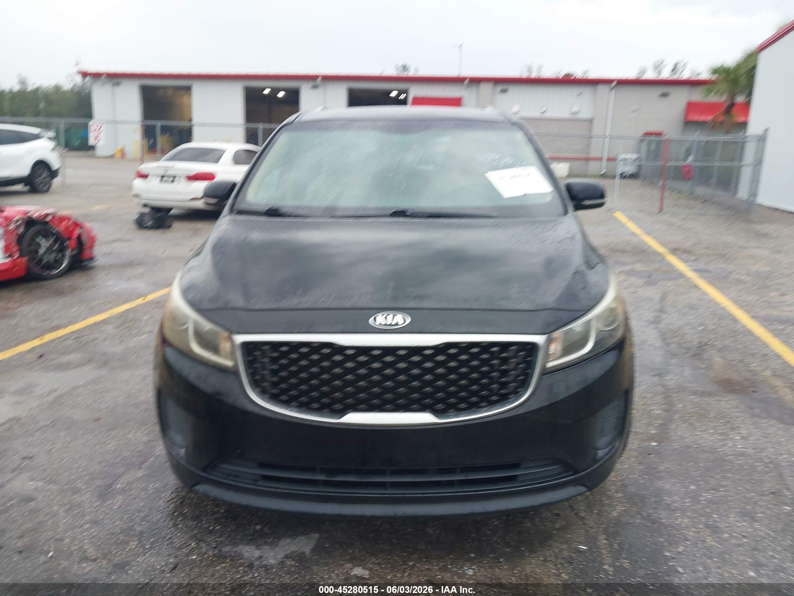 2015 Kia Sedona Lx Black vin: KNDMB5C13F6042617