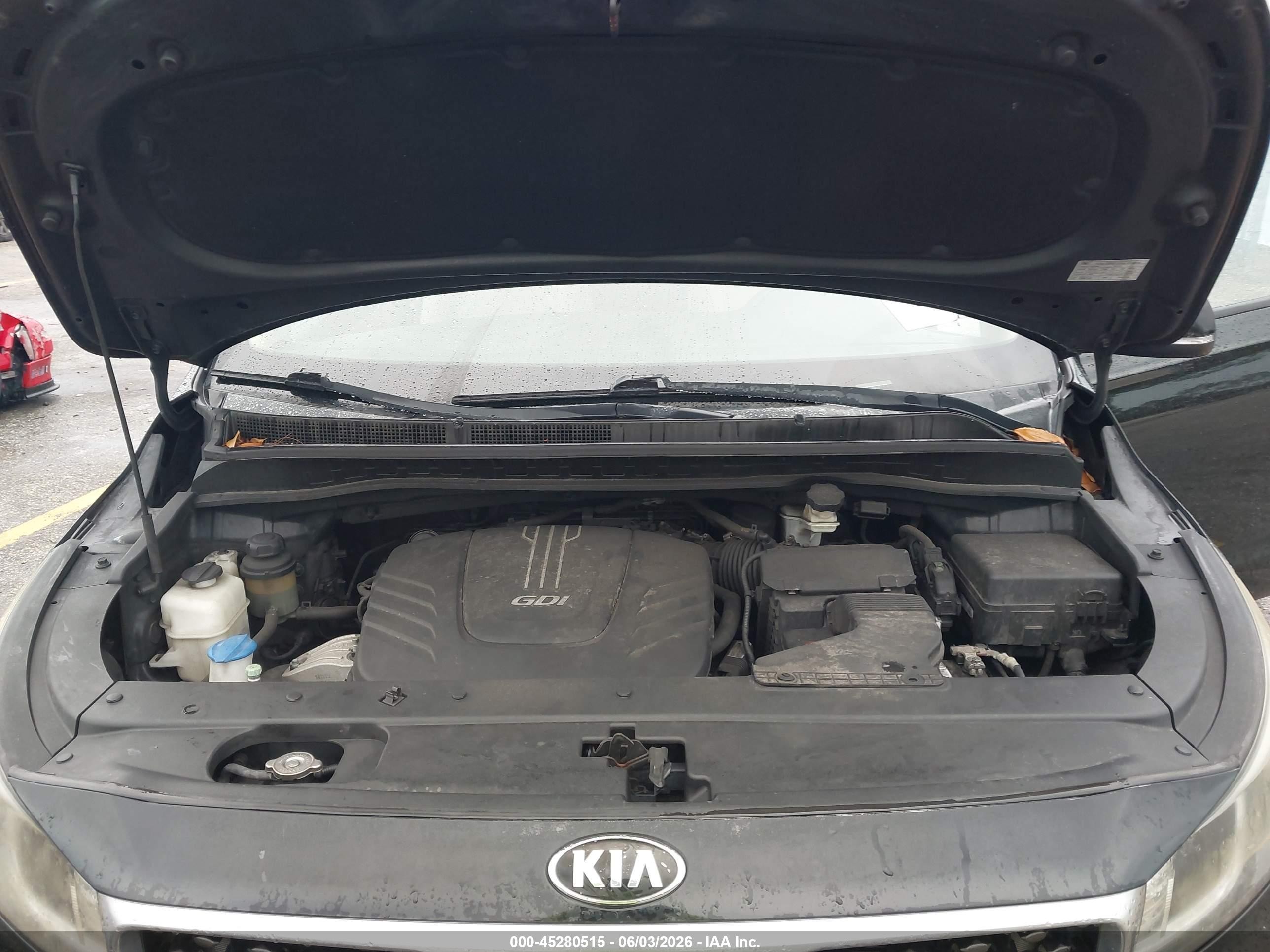 2015 Kia Sedona Lx Black vin: KNDMB5C13F6042617