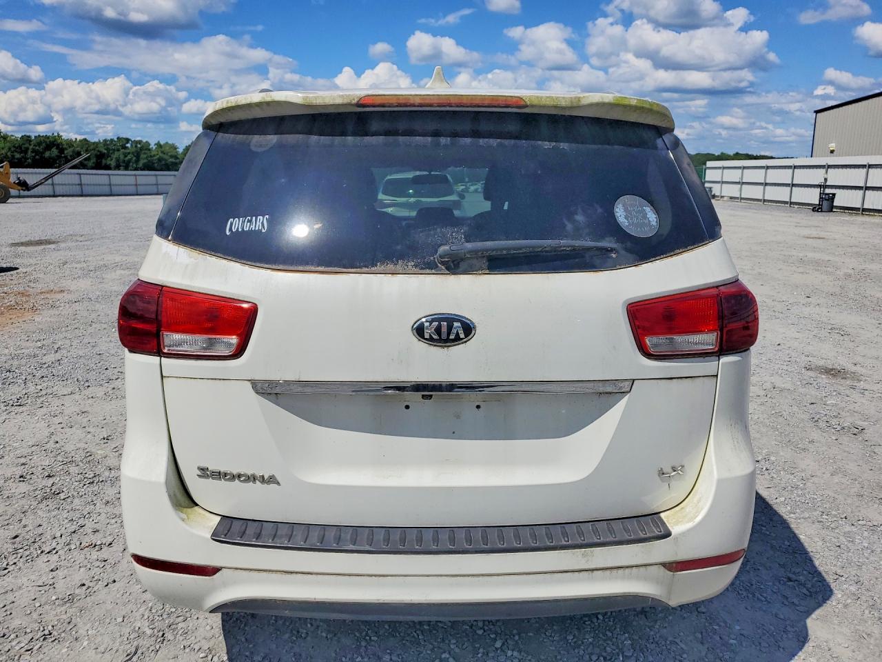 2015 Kia Sedona Lx White vin: KNDMB5C13F6055142