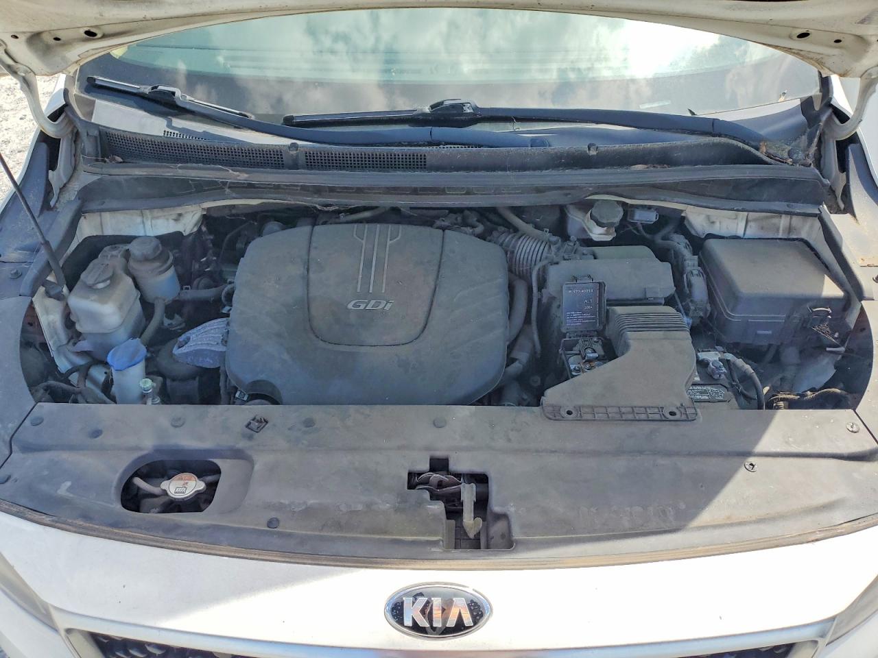 2015 Kia Sedona Lx White vin: KNDMB5C13F6055142