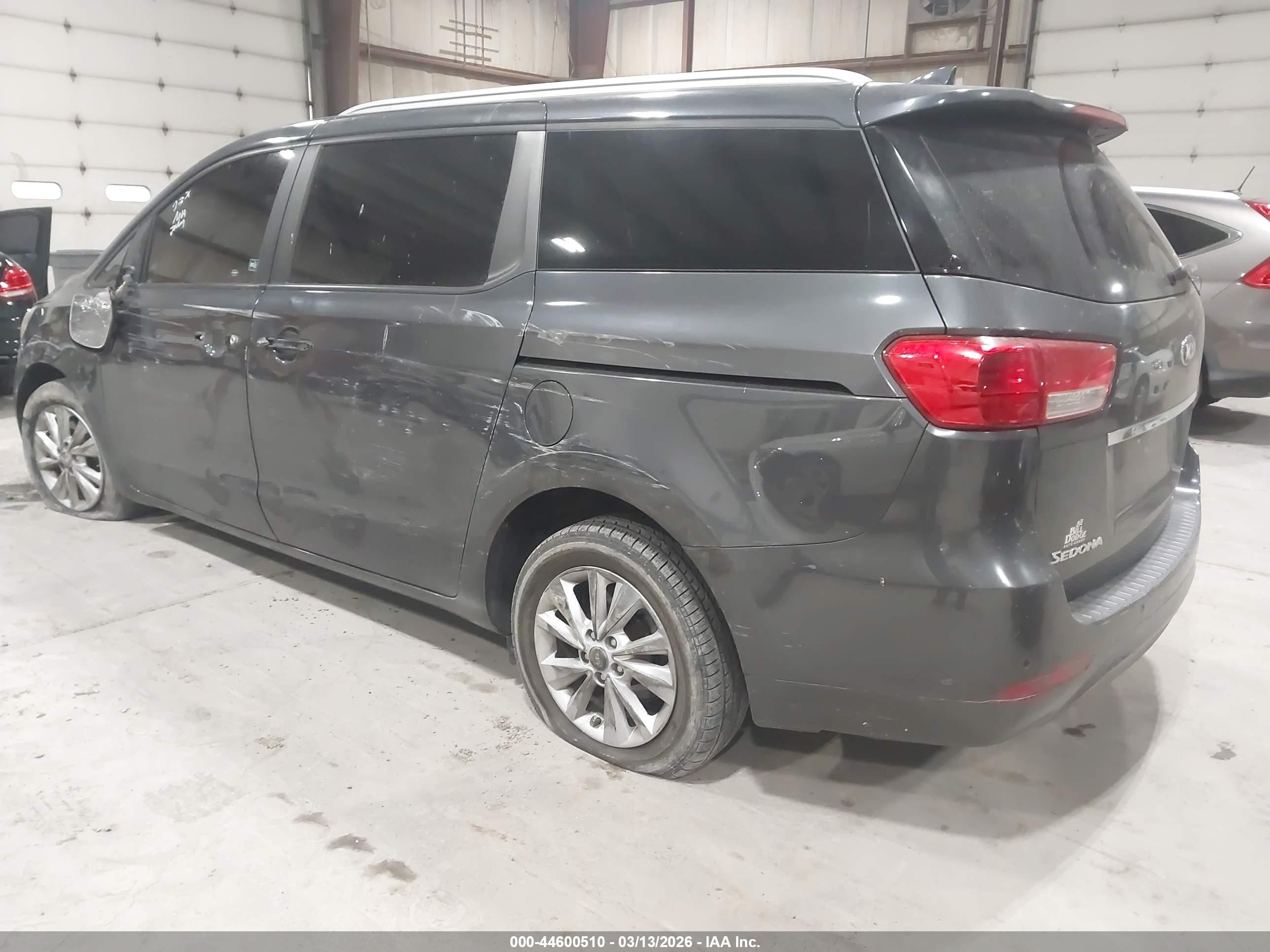 2016 Kia Sedona Lx Gray vin: KNDMB5C13G6090524