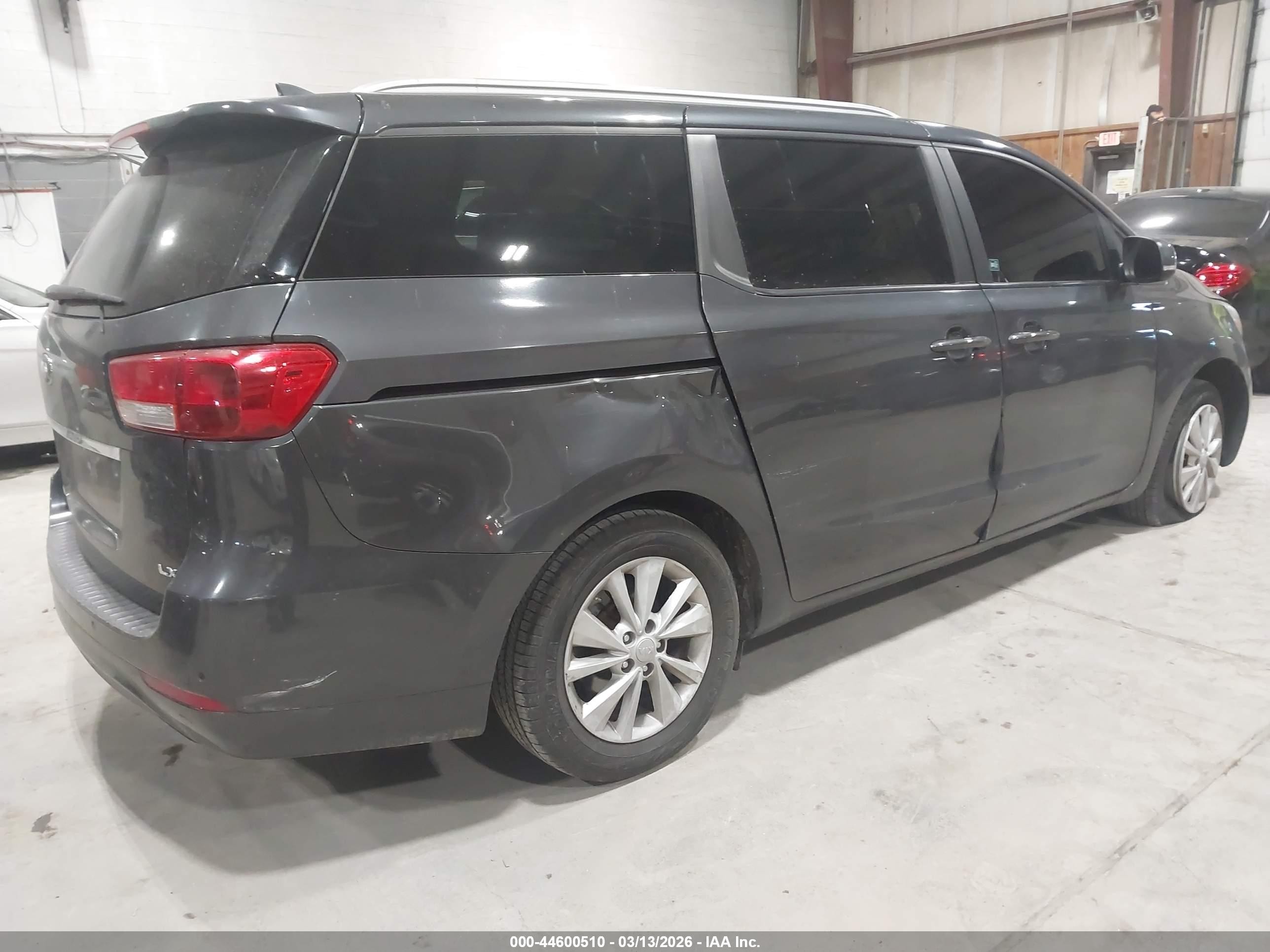 2016 Kia Sedona Lx Gray vin: KNDMB5C13G6090524