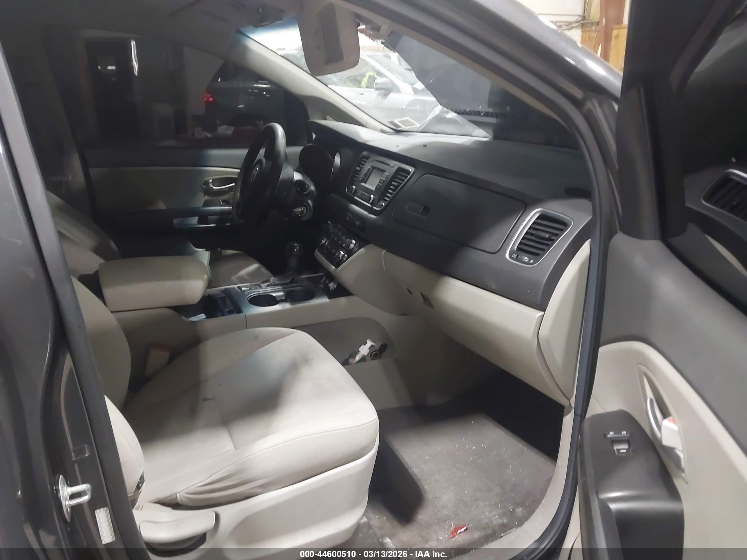 2016 Kia Sedona Lx Gray vin: KNDMB5C13G6090524