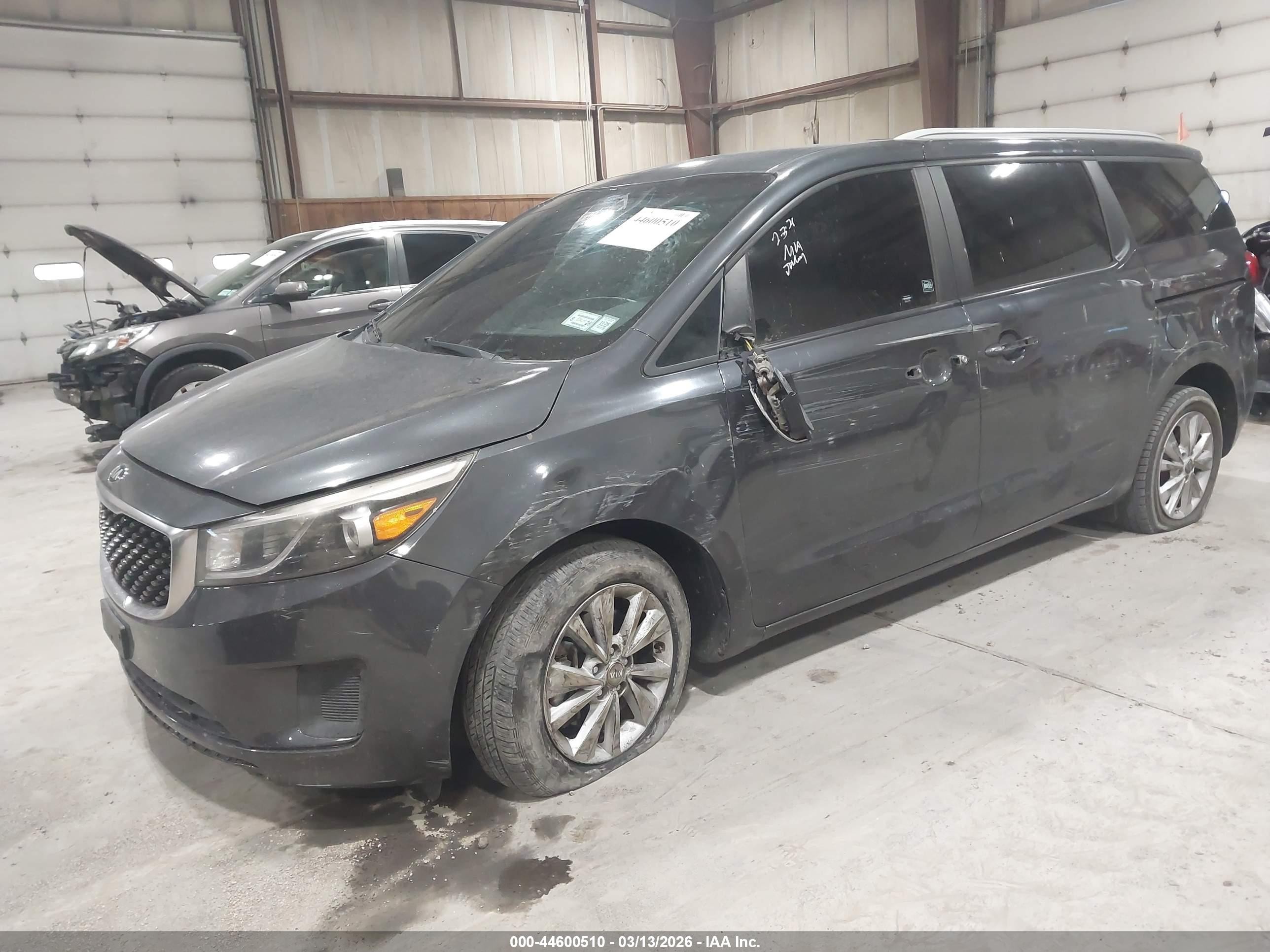 2016 Kia Sedona Lx Gray vin: KNDMB5C13G6090524