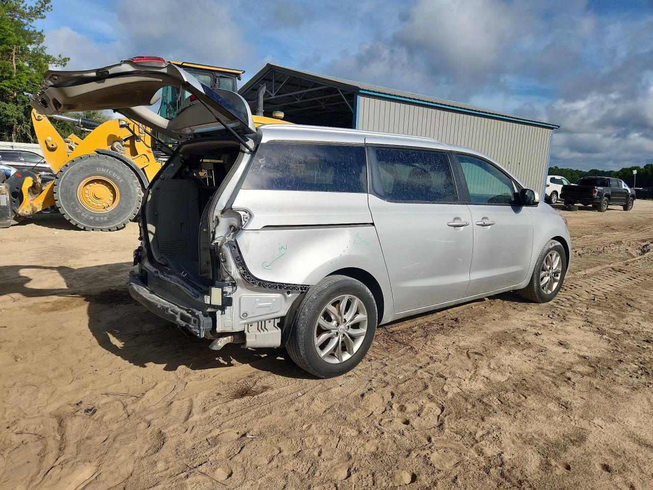 2019 Kia Sedona Ex Silver vin: KNDMB5C13K6534204