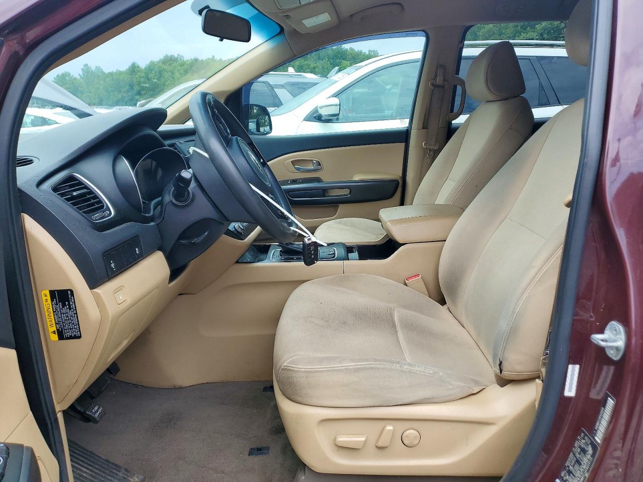2015 Kia Sedona Lx Бордовый vin: KNDMB5C14F6019119