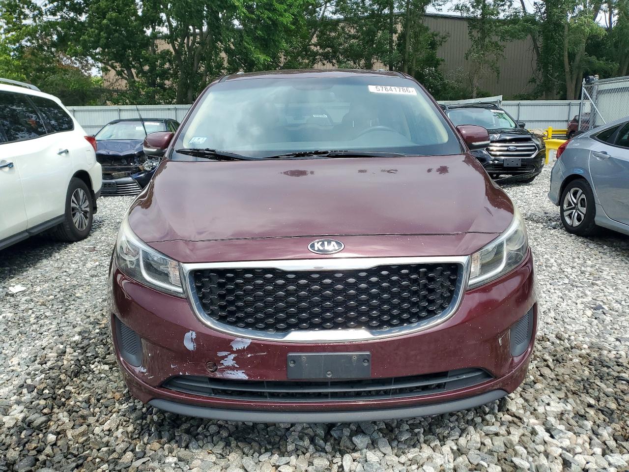 2015 Kia Sedona Lx Бордовый vin: KNDMB5C14F6019119