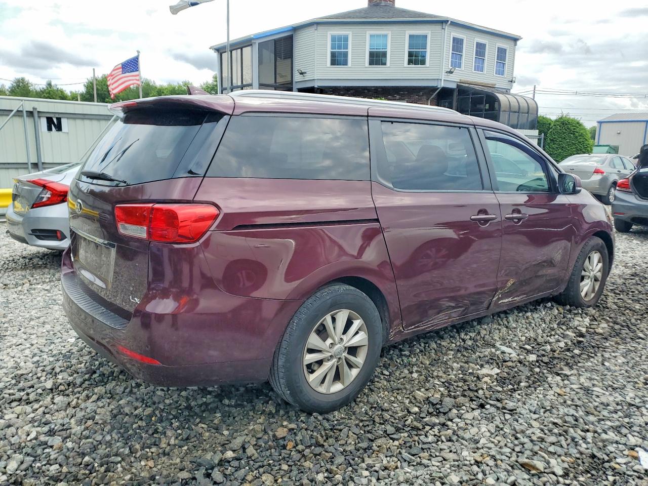 2015 Kia Sedona Lx Бордовый vin: KNDMB5C14F6019119