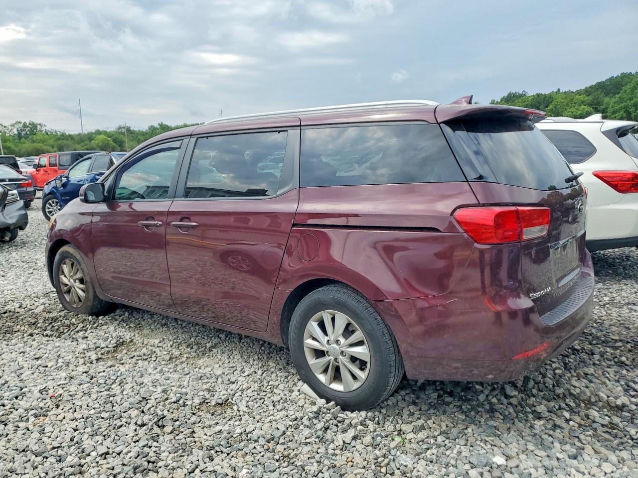2015 Kia Sedona Lx Бордовый vin: KNDMB5C14F6019119