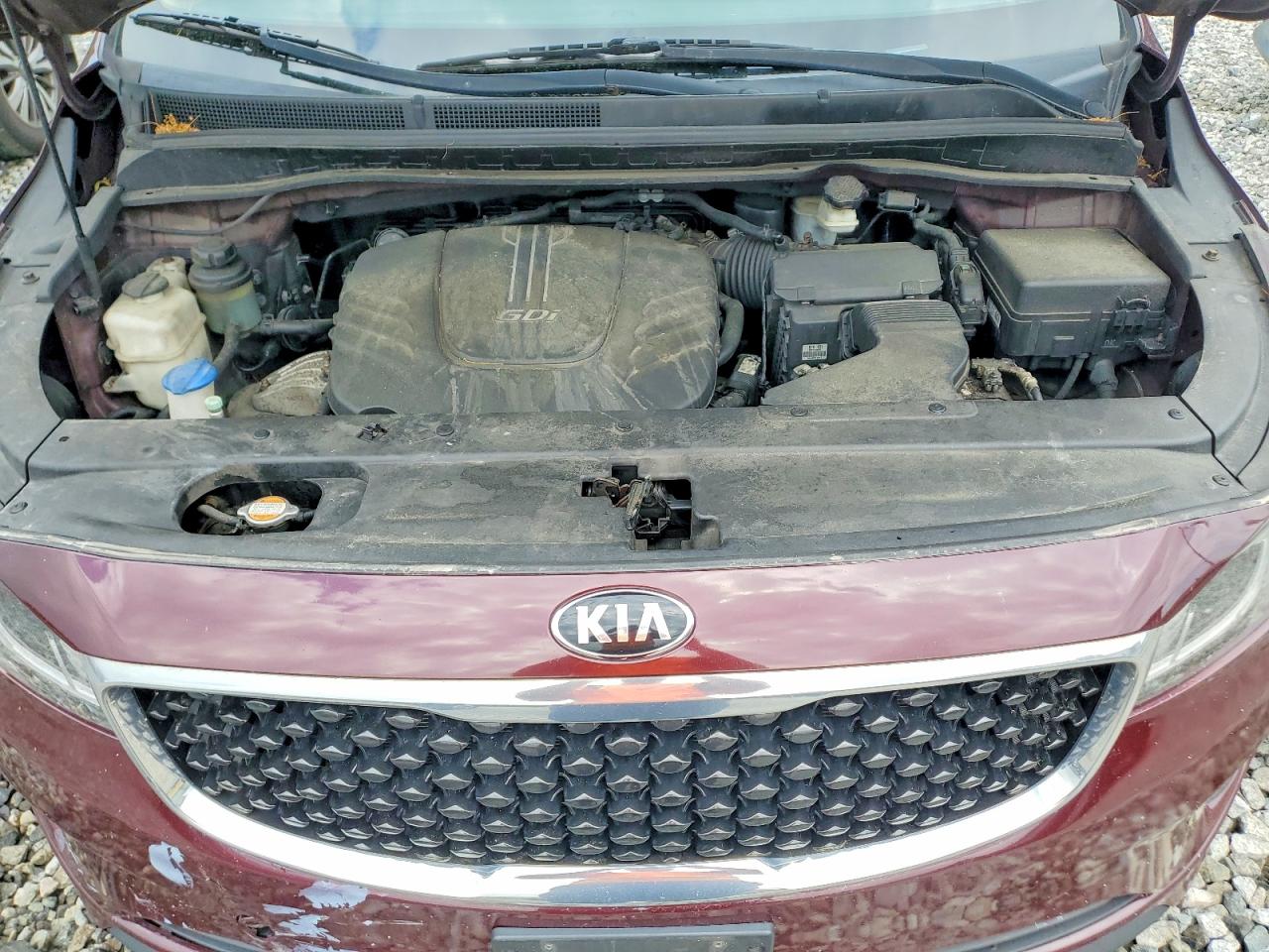 2015 Kia Sedona Lx Бордовый vin: KNDMB5C14F6019119