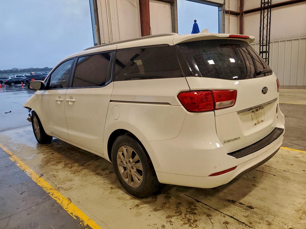 2015 Kia Sedona Lx White vin: KNDMB5C14F6033795