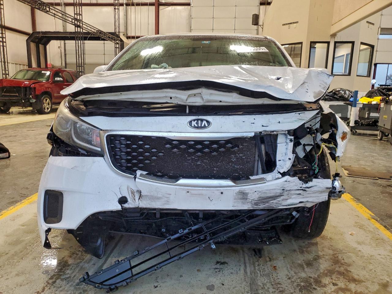 2015 Kia Sedona Lx White vin: KNDMB5C14F6033795