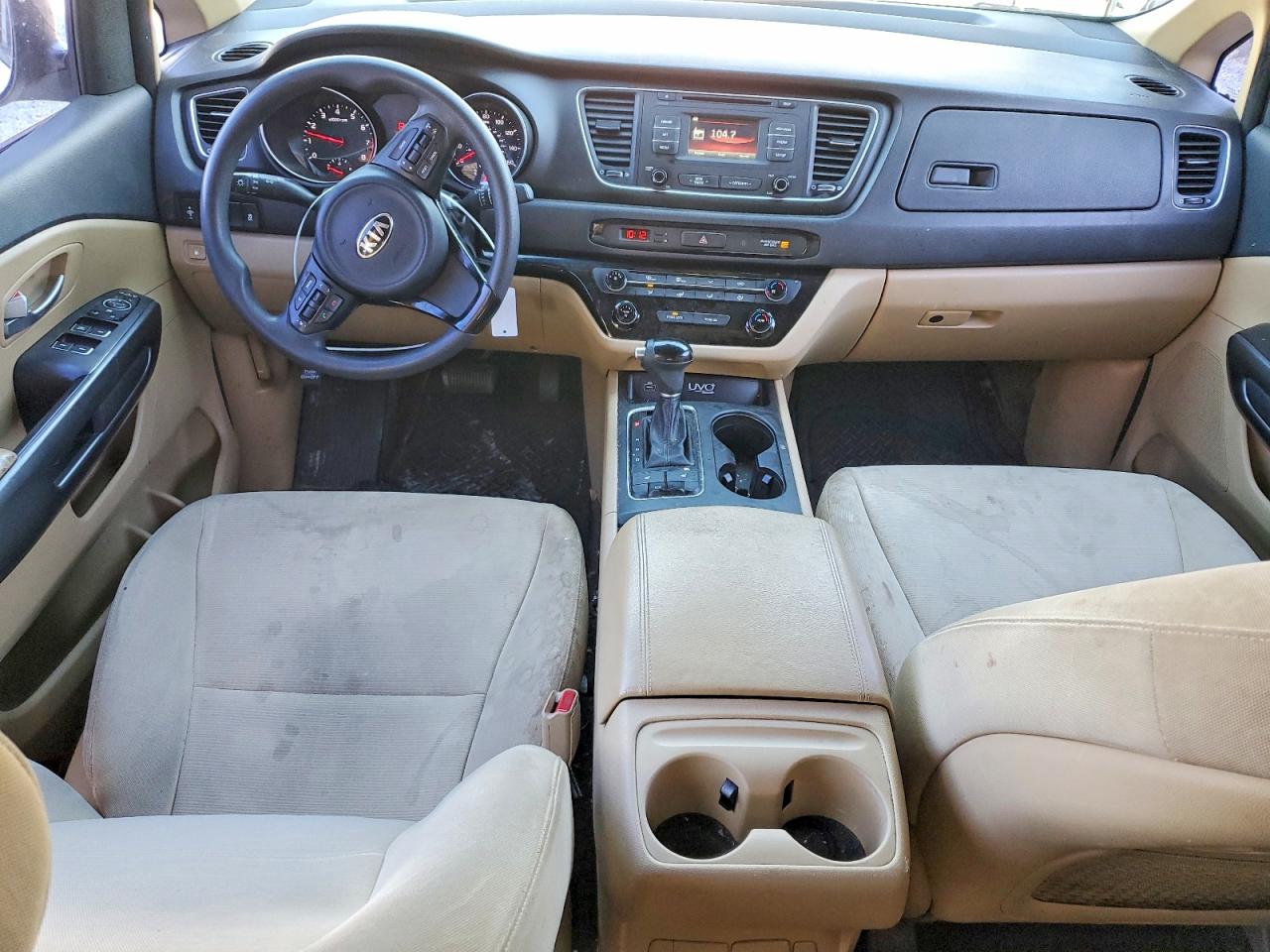 2015 Kia Sedona Lx Beige vin: KNDMB5C14F6055005