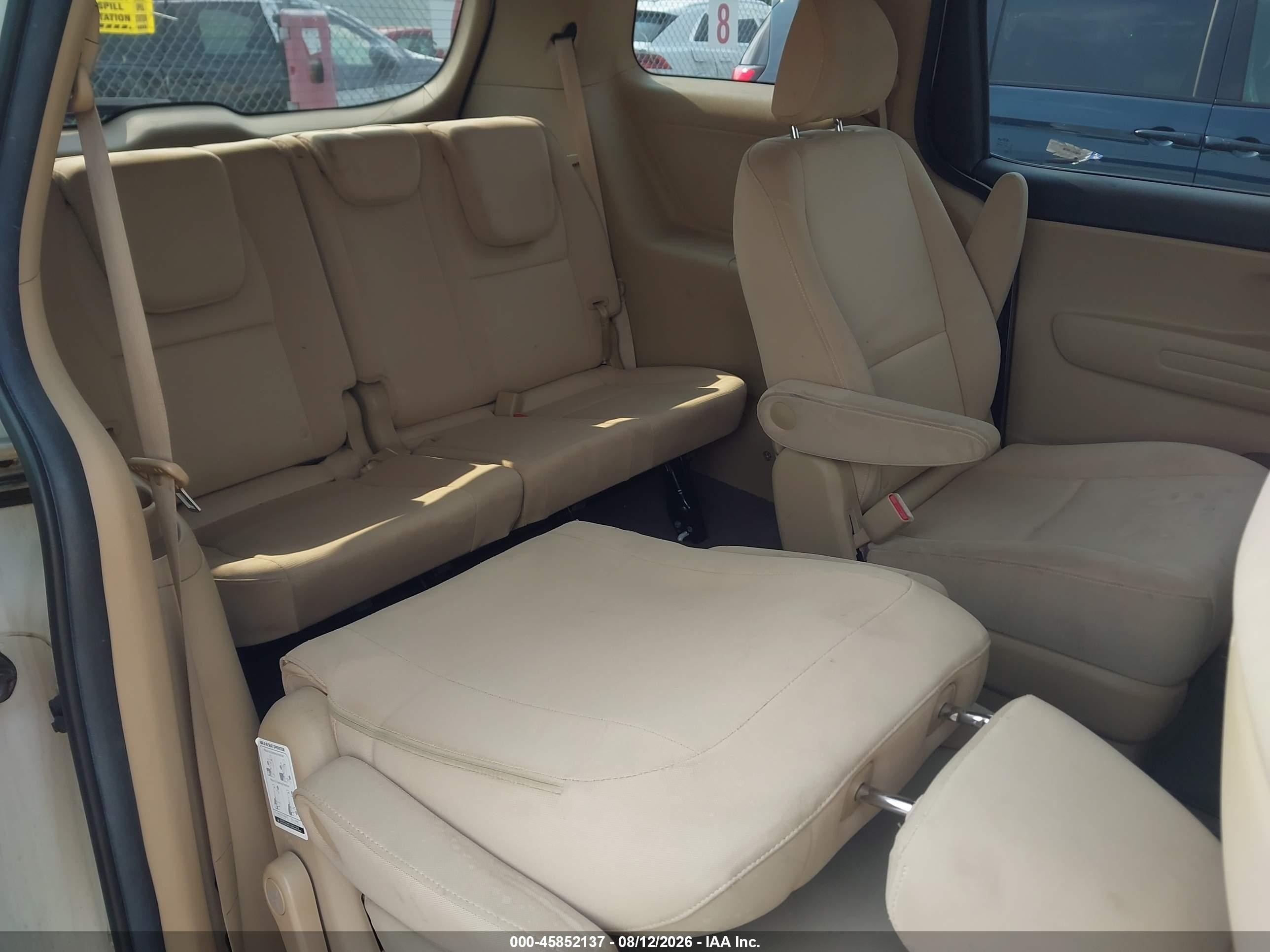 2015 Kia Sedona Lx White vin: KNDMB5C14F6057837