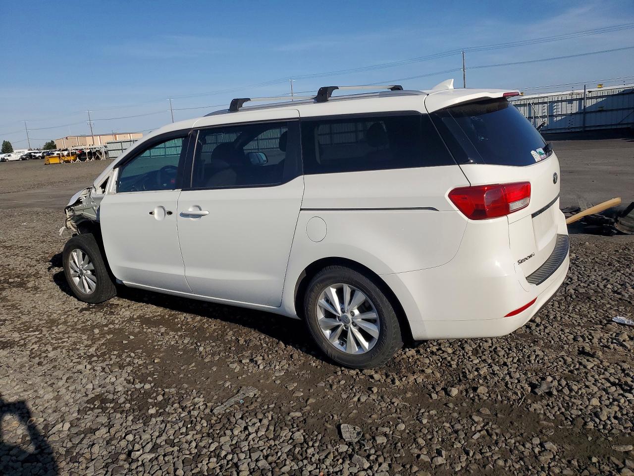 2015 Kia Sedona Lx White vin: KNDMB5C14F6066053