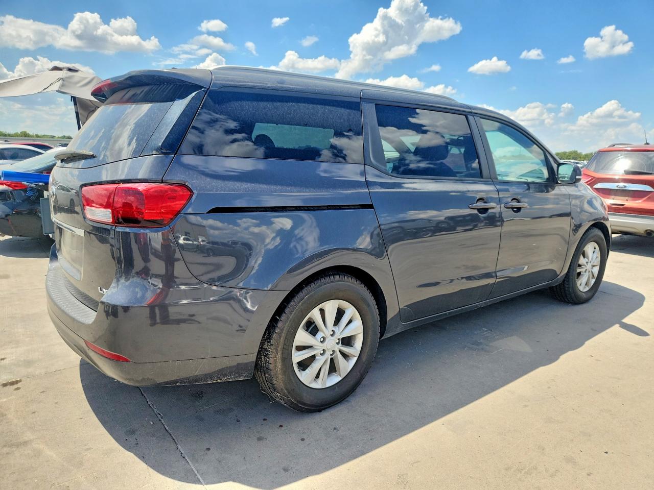 2015 Kia Sedona Lx Blue vin: KNDMB5C14F6069471