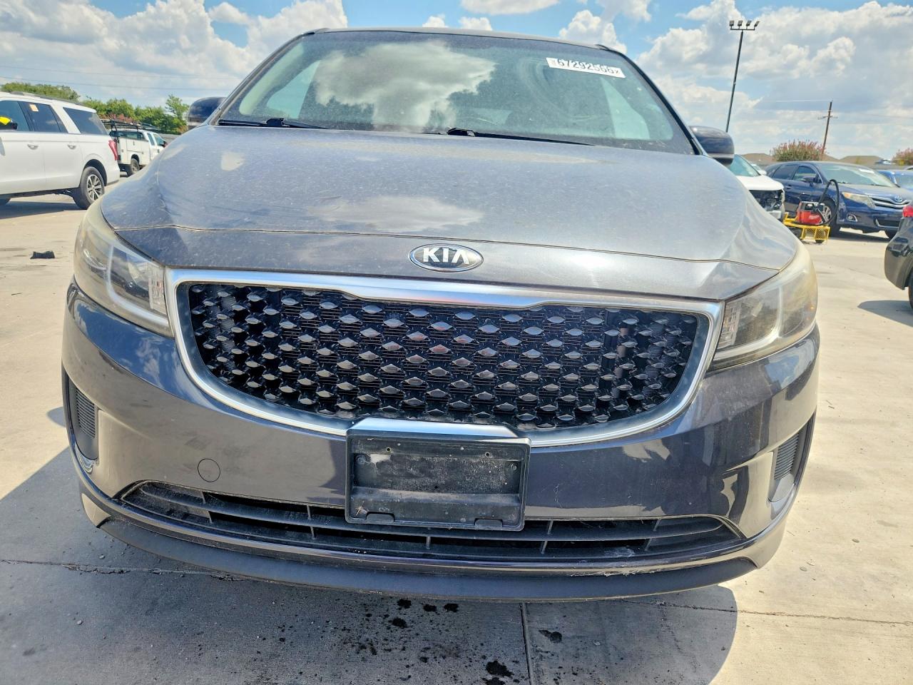 2015 Kia Sedona Lx Blue vin: KNDMB5C14F6069471