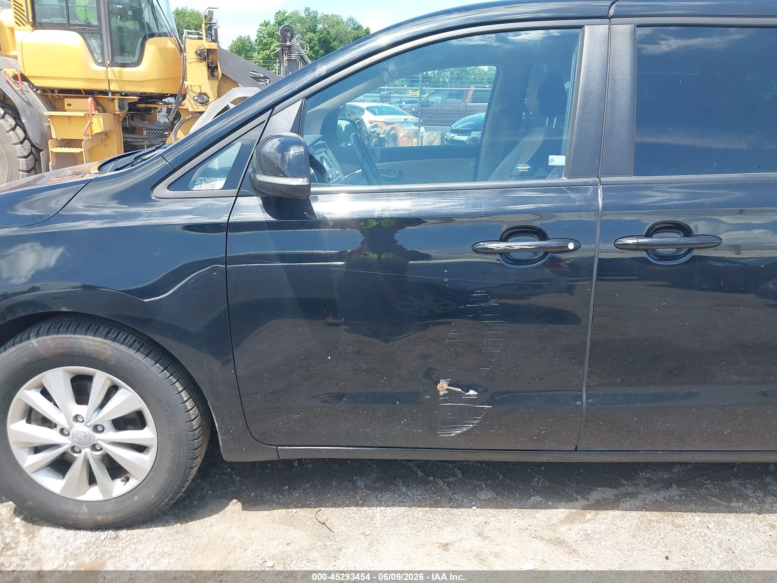 2016 Kia Sedona Lx Black vin: KNDMB5C14G6209357