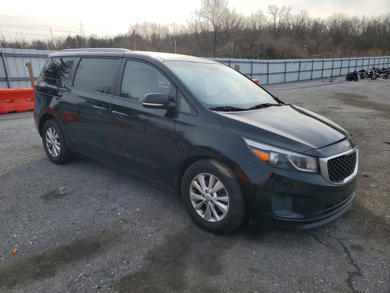 2015 Kia Sedona Lx Black vin: KNDMB5C15F6061699