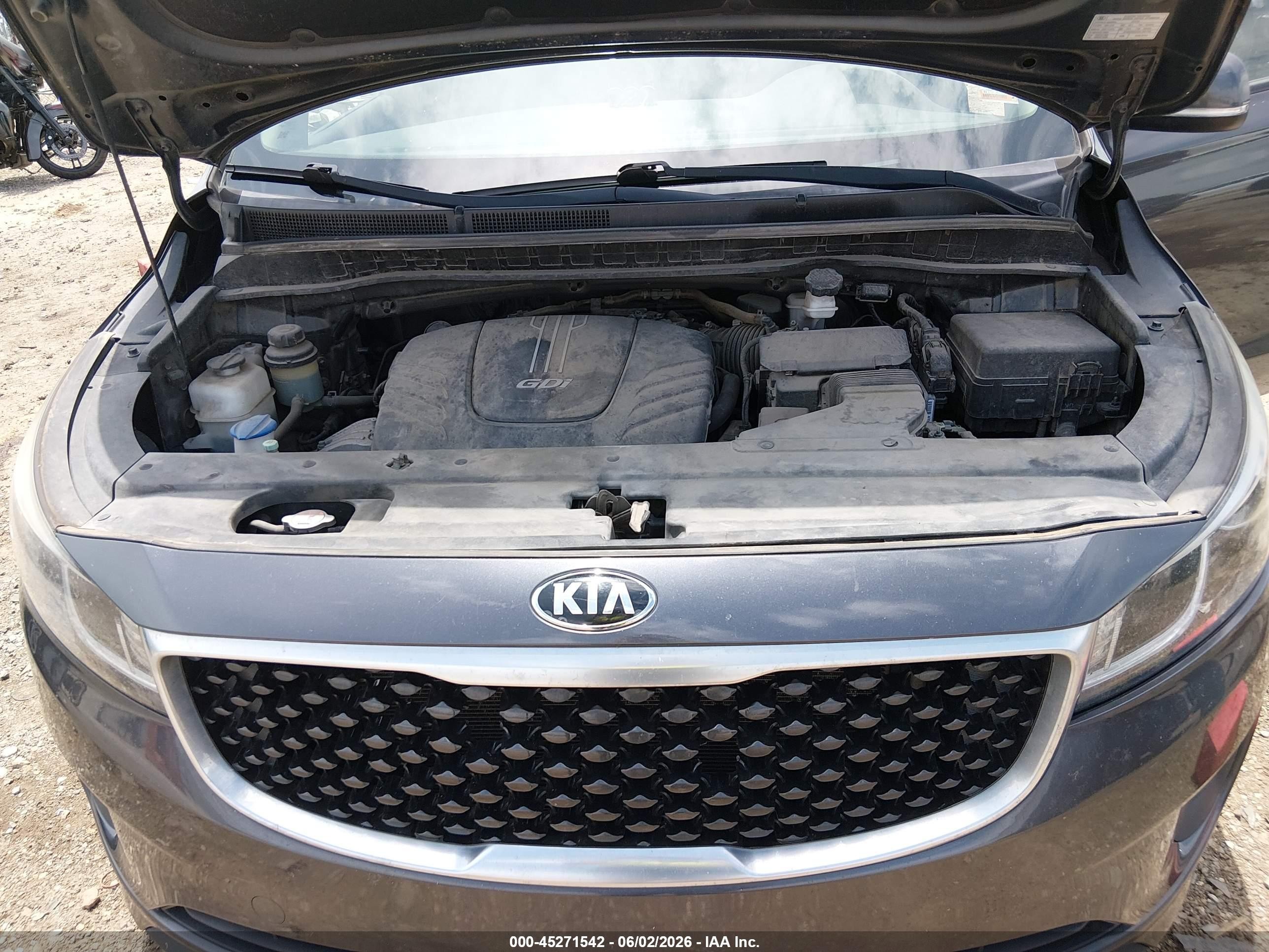 2015 Kia Sedona Lx Gray vin: KNDMB5C15F6071925