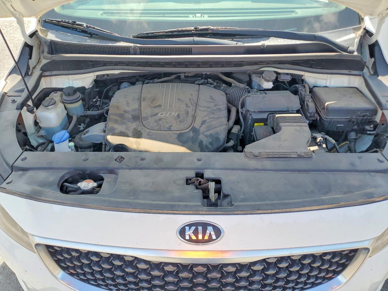2016 Kia Sedona Lx White vin: KNDMB5C15G6217239