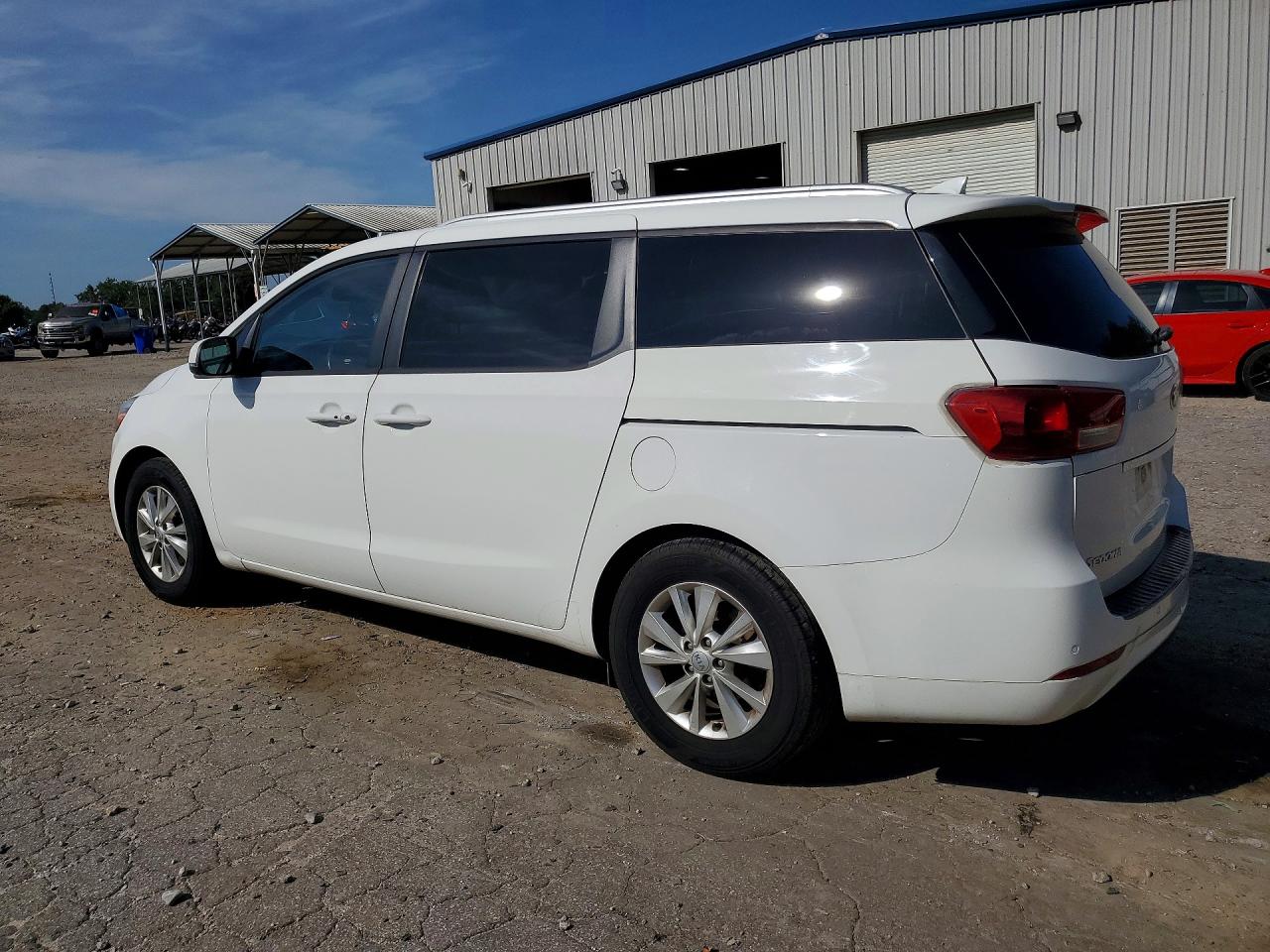 2017 Kia Sedona Lx White vin: KNDMB5C15H6281461