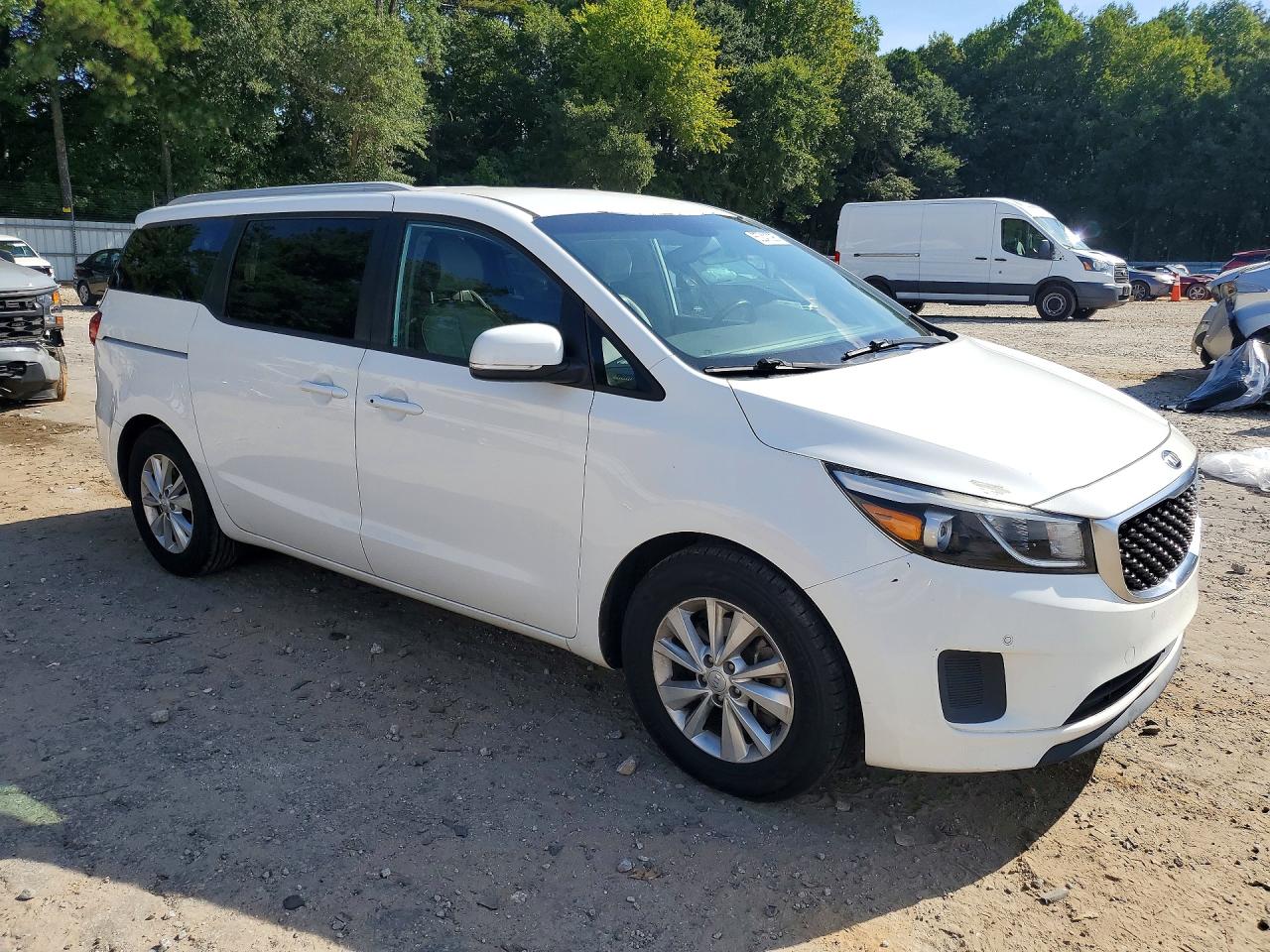 2017 Kia Sedona Lx White vin: KNDMB5C15H6281461