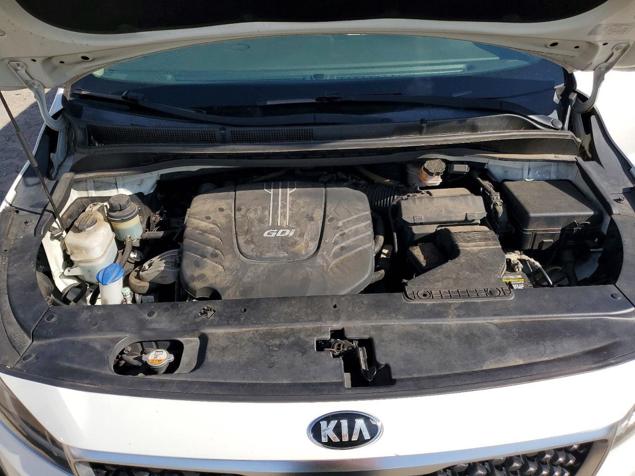 2017 Kia Sedona Lx White vin: KNDMB5C15H6281461