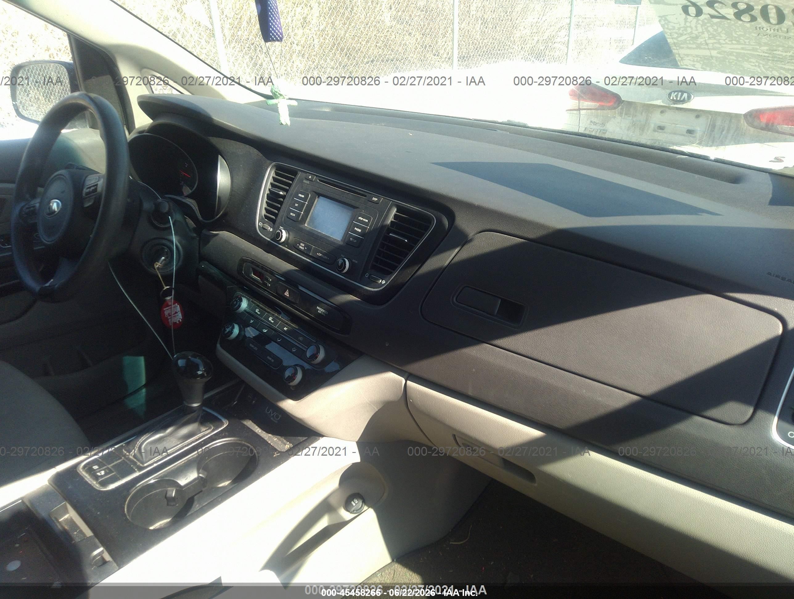 2015 Kia Sedona Lx Черный vin: KNDMB5C16F6027688