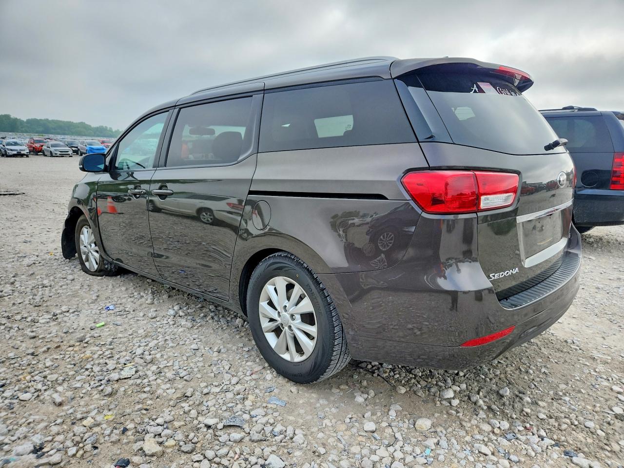 2015 Kia Sedona Lx Gray vin: KNDMB5C16F6080035