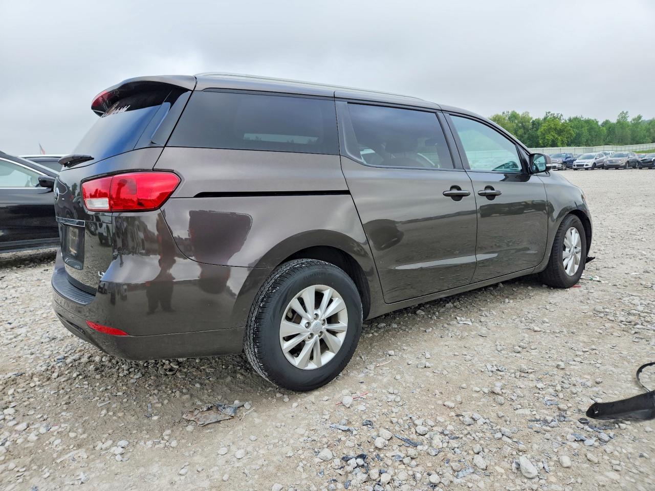 2015 Kia Sedona Lx Gray vin: KNDMB5C16F6080035