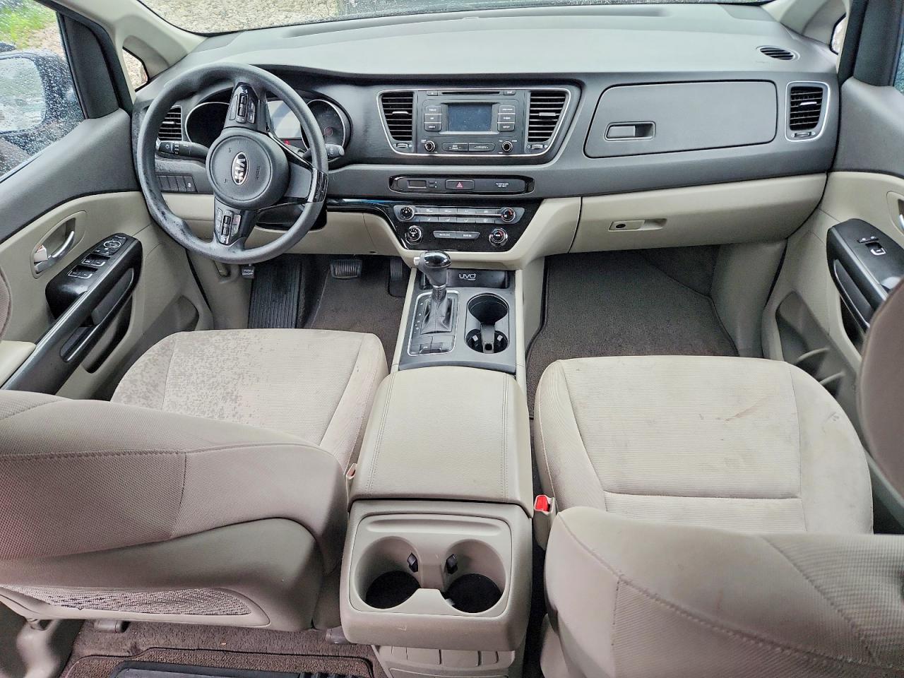 2015 Kia Sedona Lx Gray vin: KNDMB5C16F6080035
