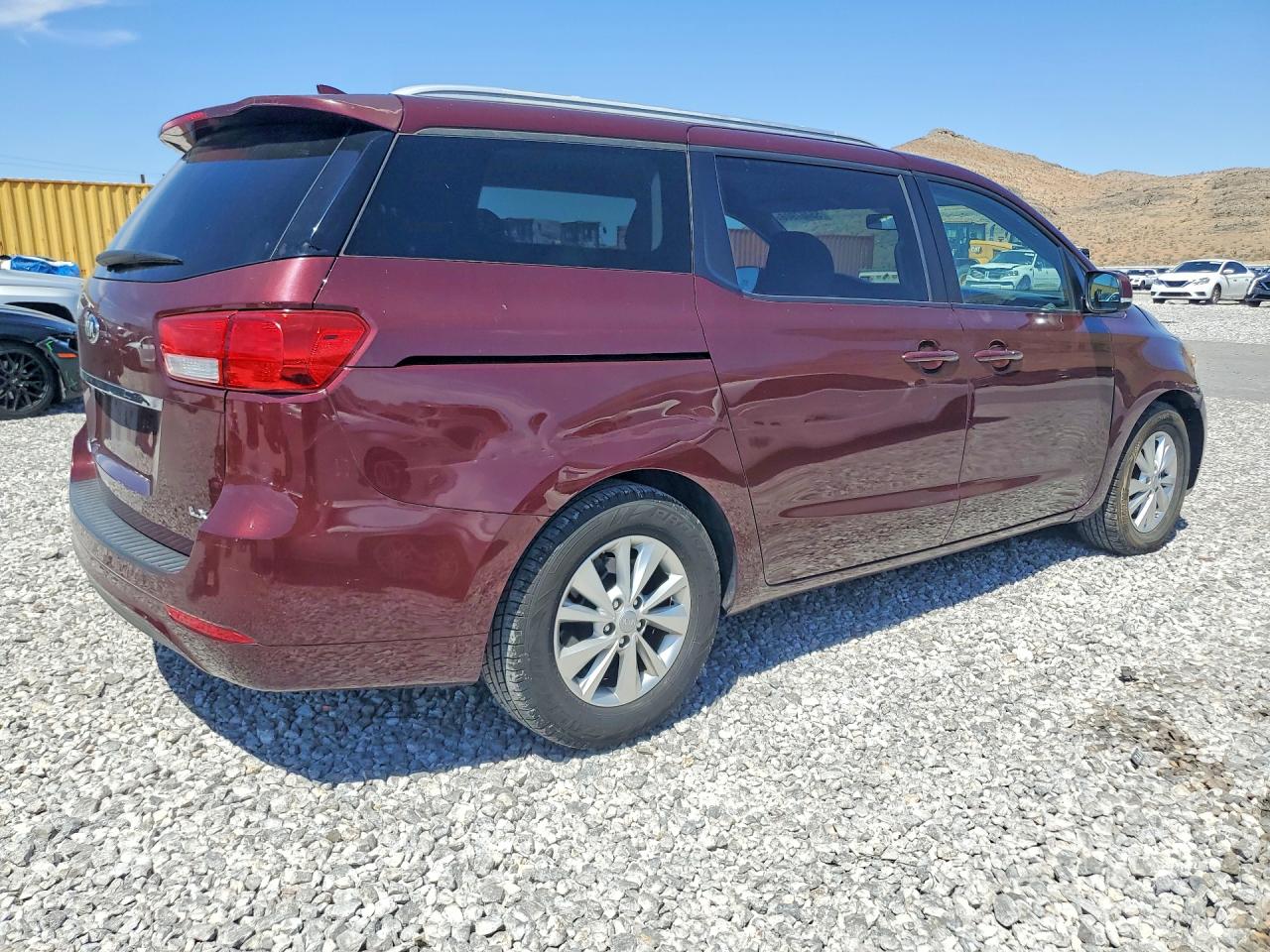 2015 Kia Sedona Lx Maroon vin: KNDMB5C16F6080570