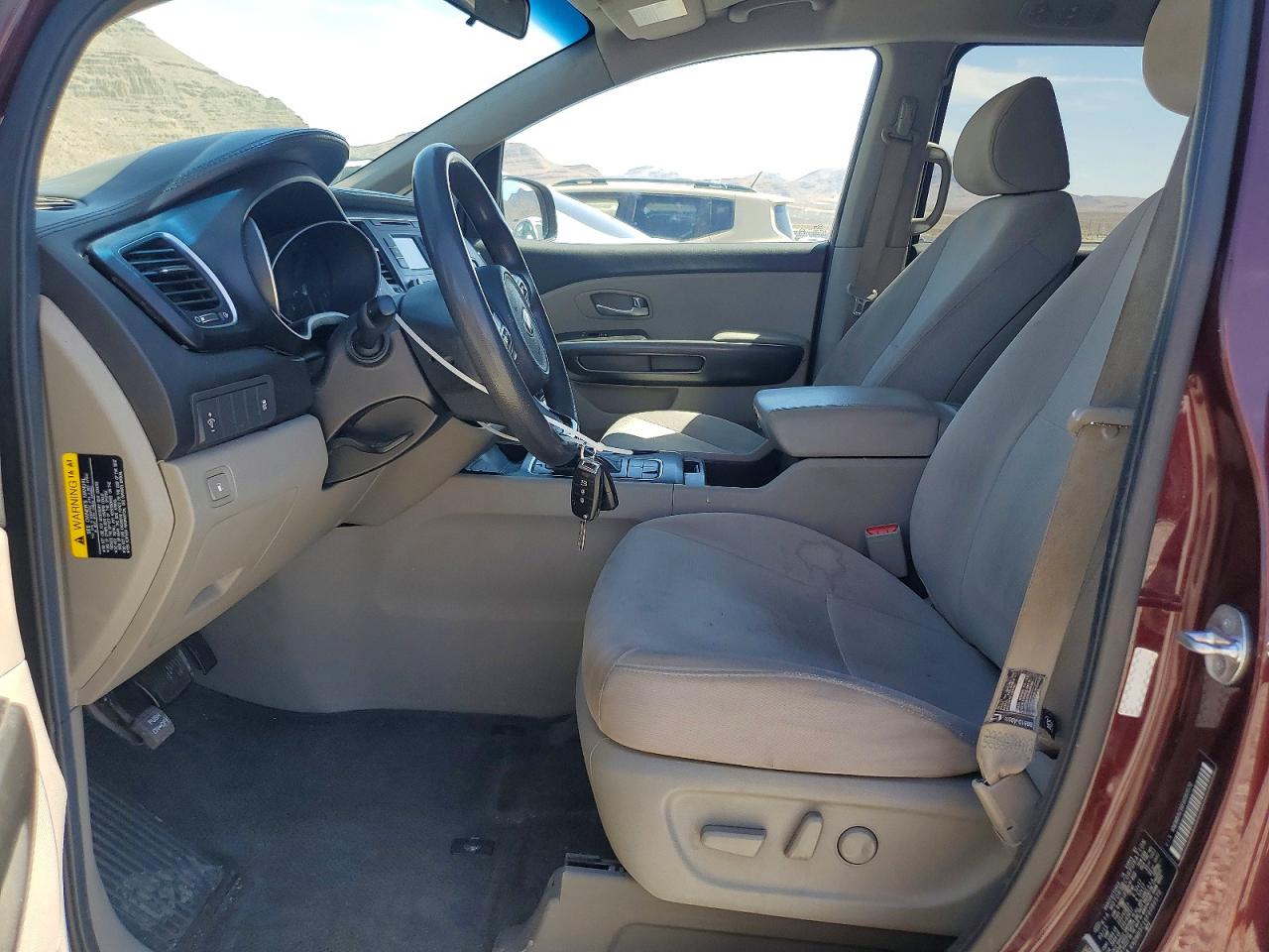 2015 Kia Sedona Lx Maroon vin: KNDMB5C16F6080570
