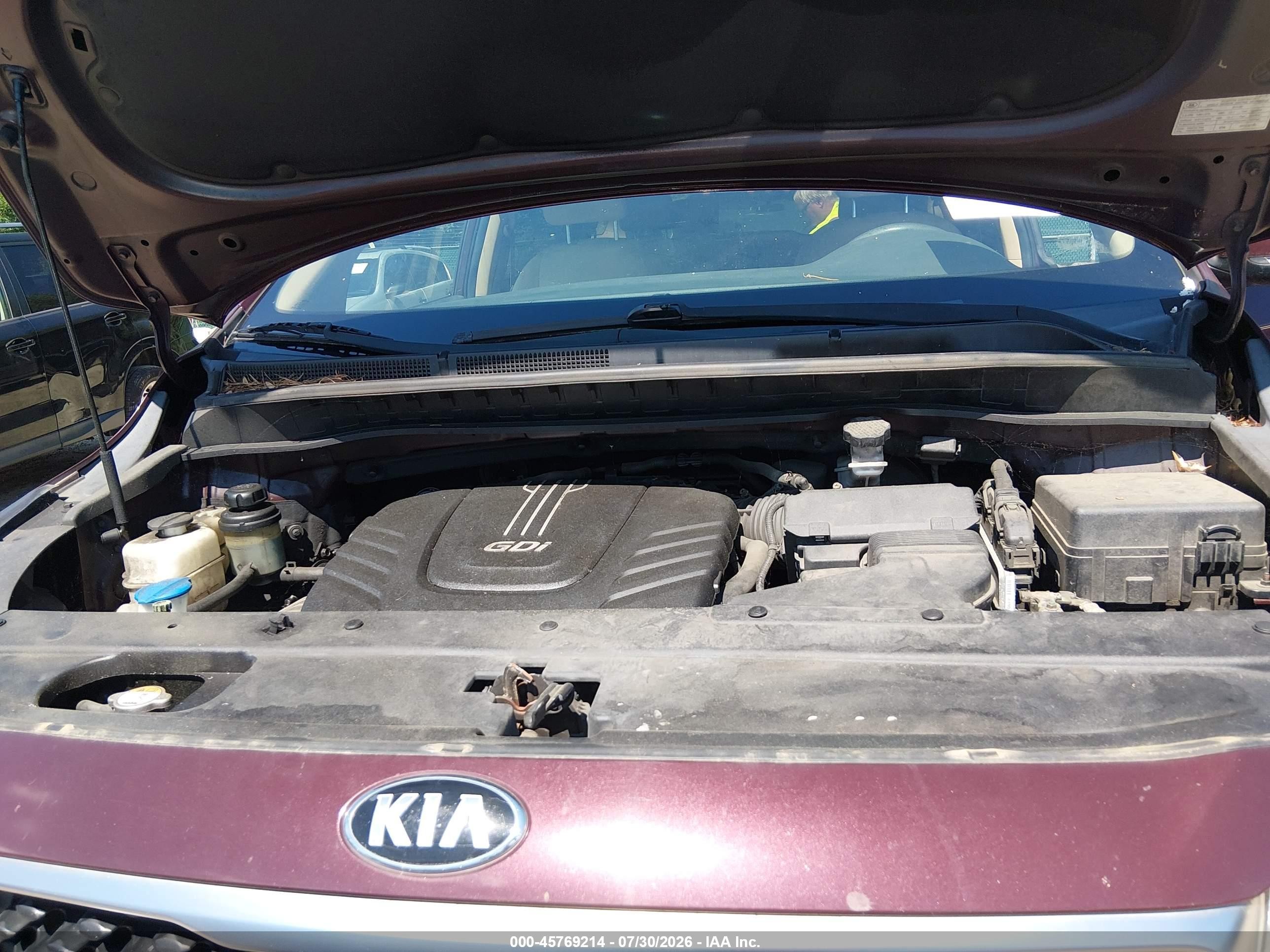 2015 Kia Sedona Lx Бордовый vin: KNDMB5C17F6020393