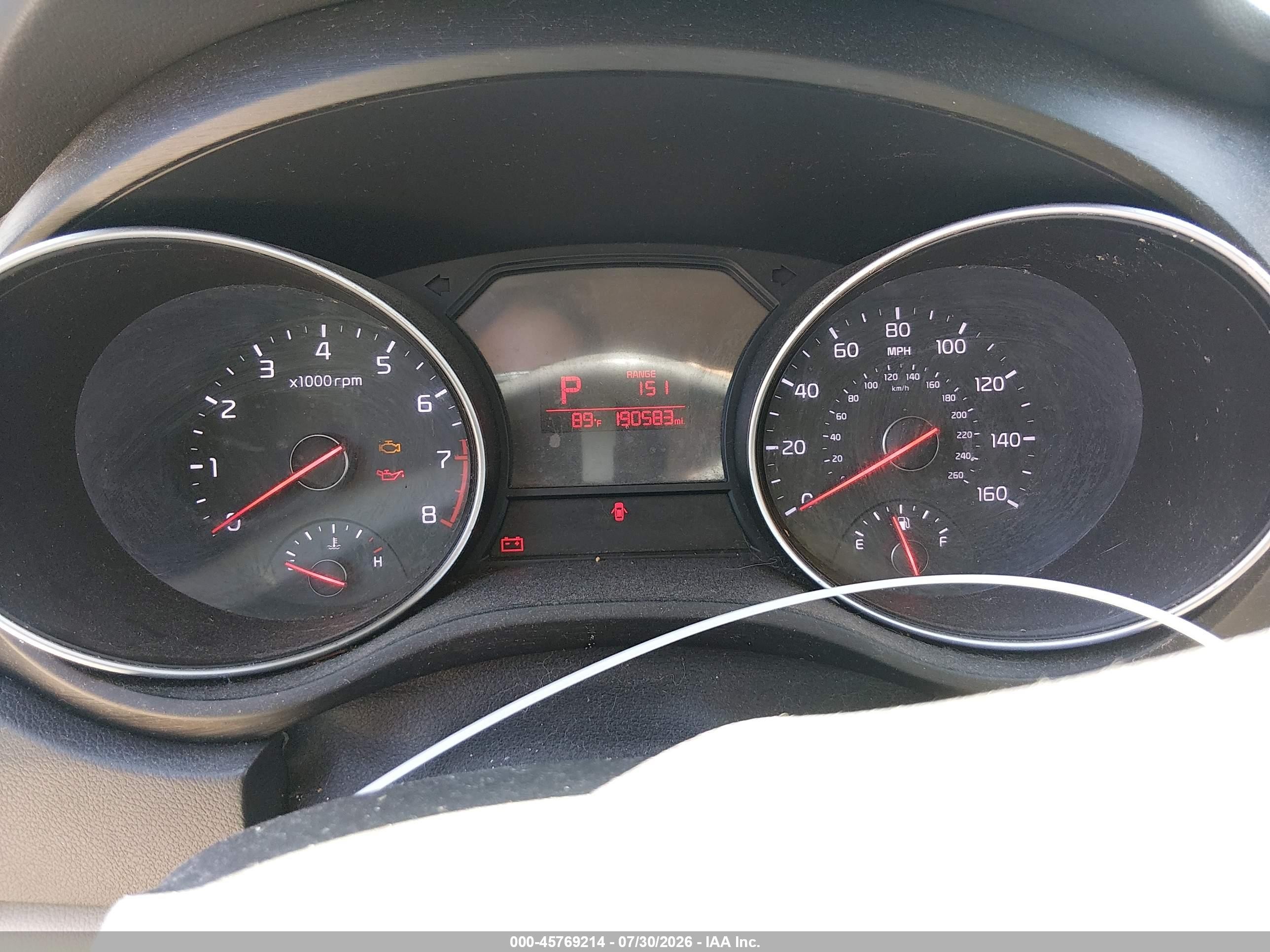 2015 Kia Sedona Lx Бордовый vin: KNDMB5C17F6020393