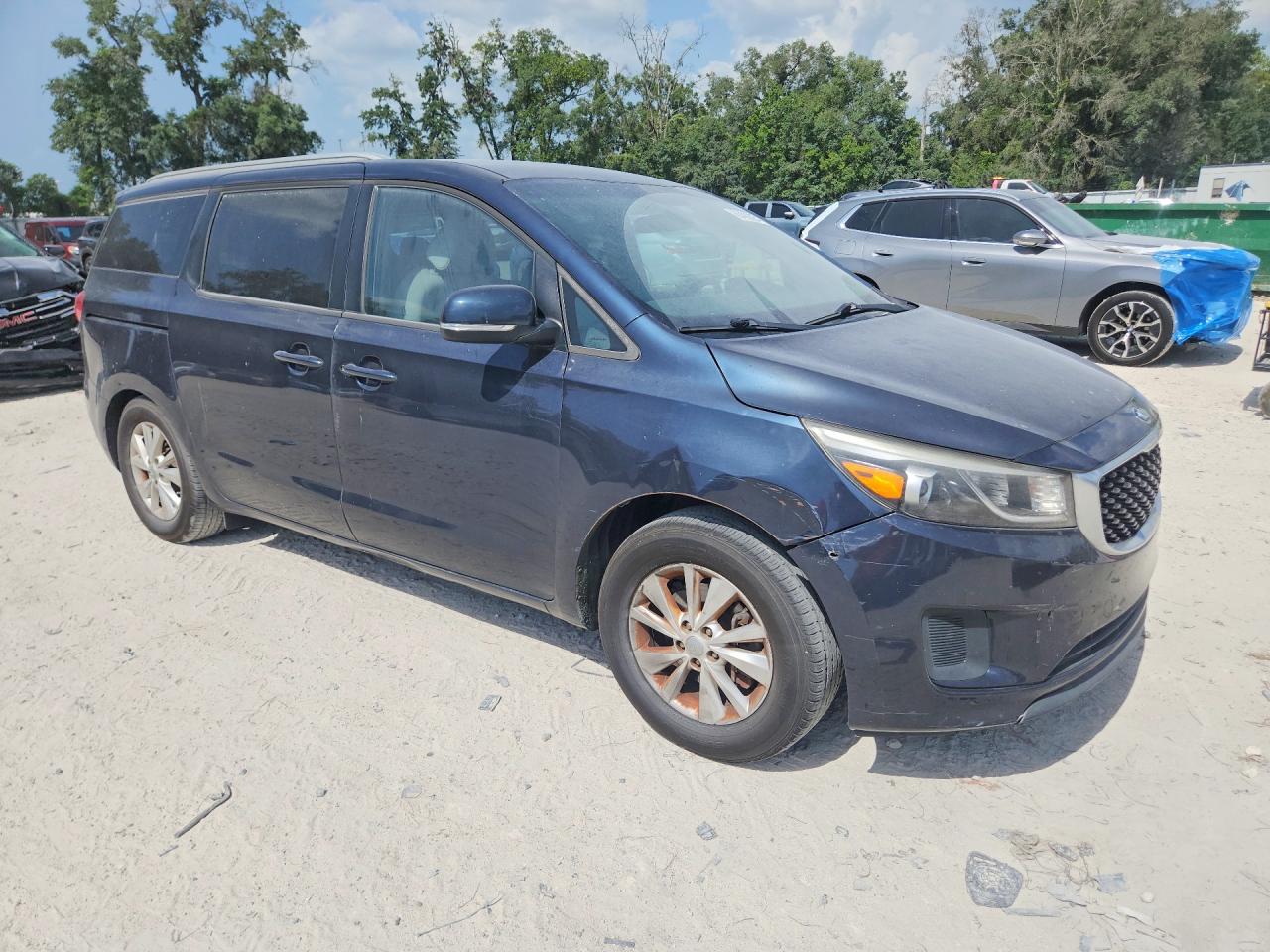 2015 Kia Sedona Lx Blue vin: KNDMB5C17F6069707