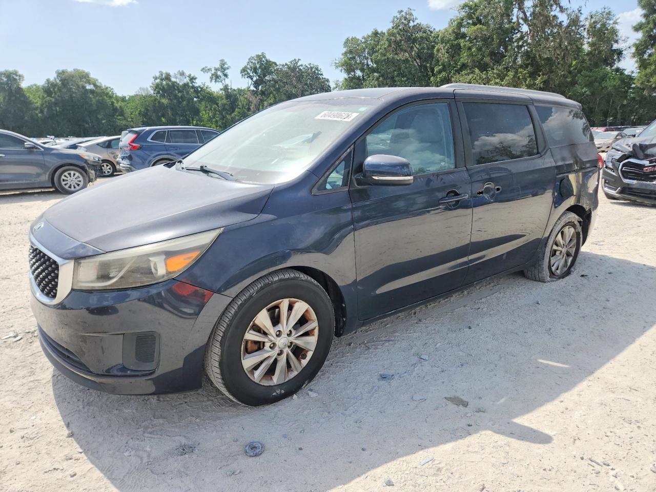 2015 Kia Sedona Lx Blue vin: KNDMB5C17F6069707