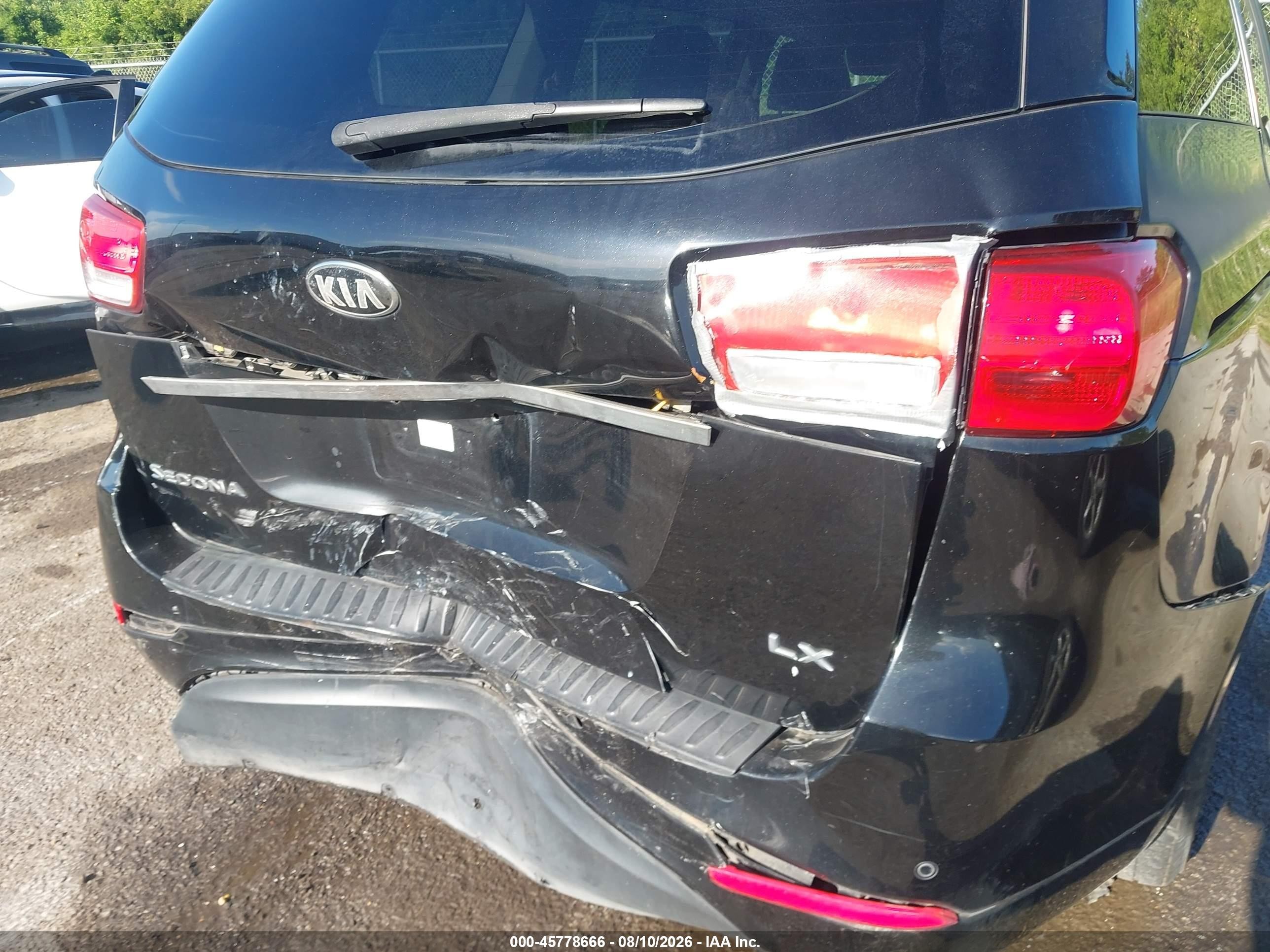 2015 Kia Sedona Lx Black vin: KNDMB5C18F6020676